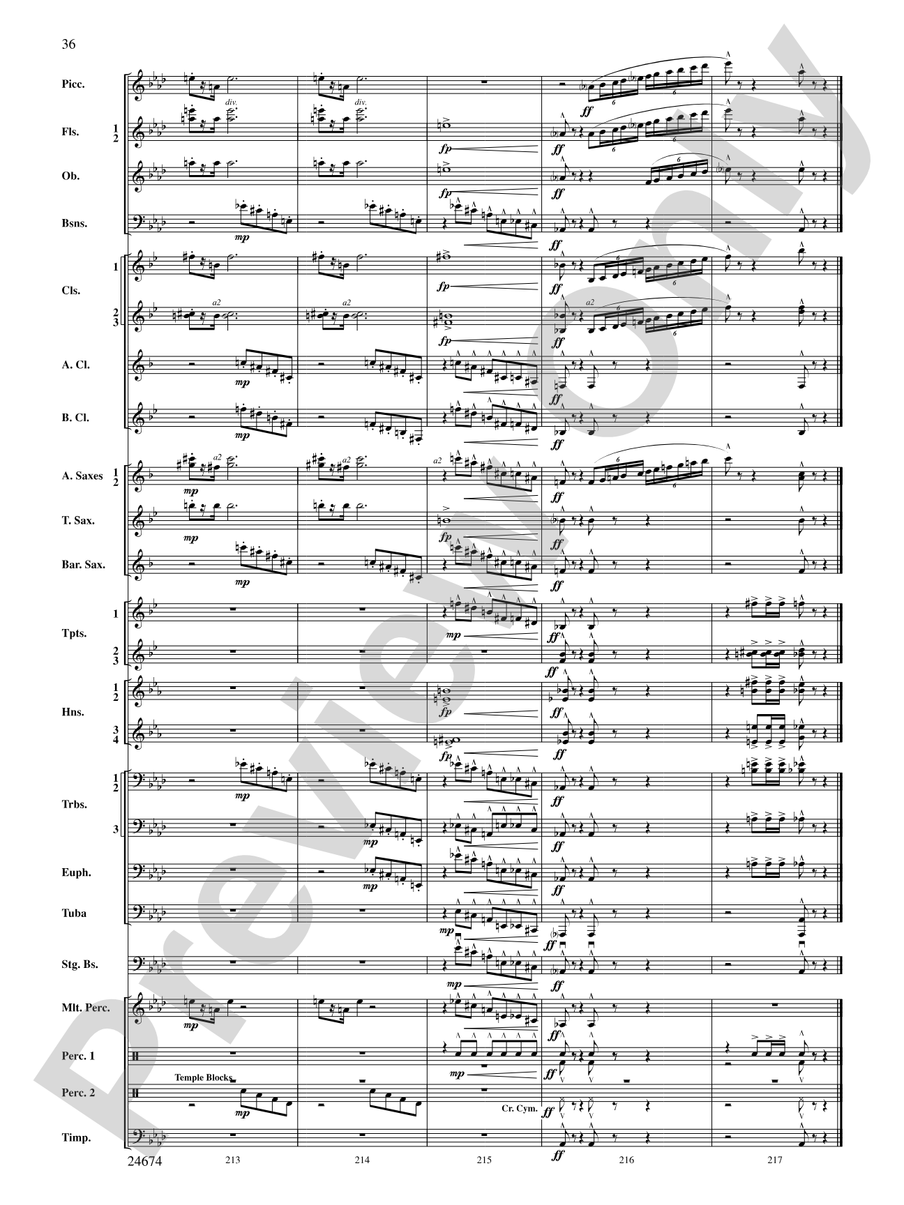 Over Slope and Summit: Concert Band Conductor Score & Parts