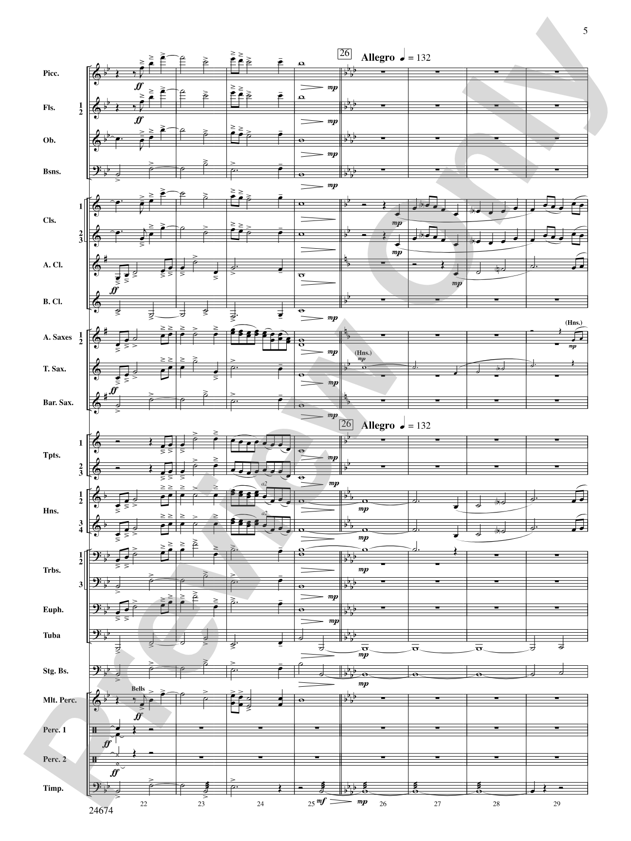 Over Slope and Summit: Concert Band Conductor Score & Parts
