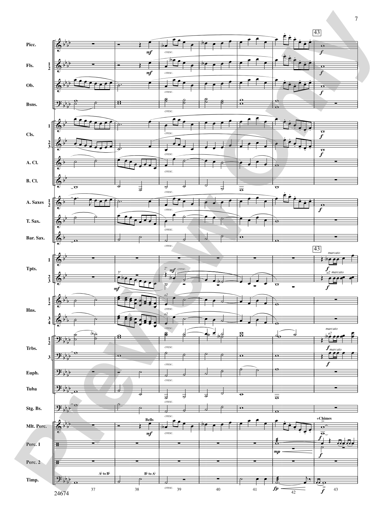 Over Slope and Summit: Concert Band Conductor Score & Parts