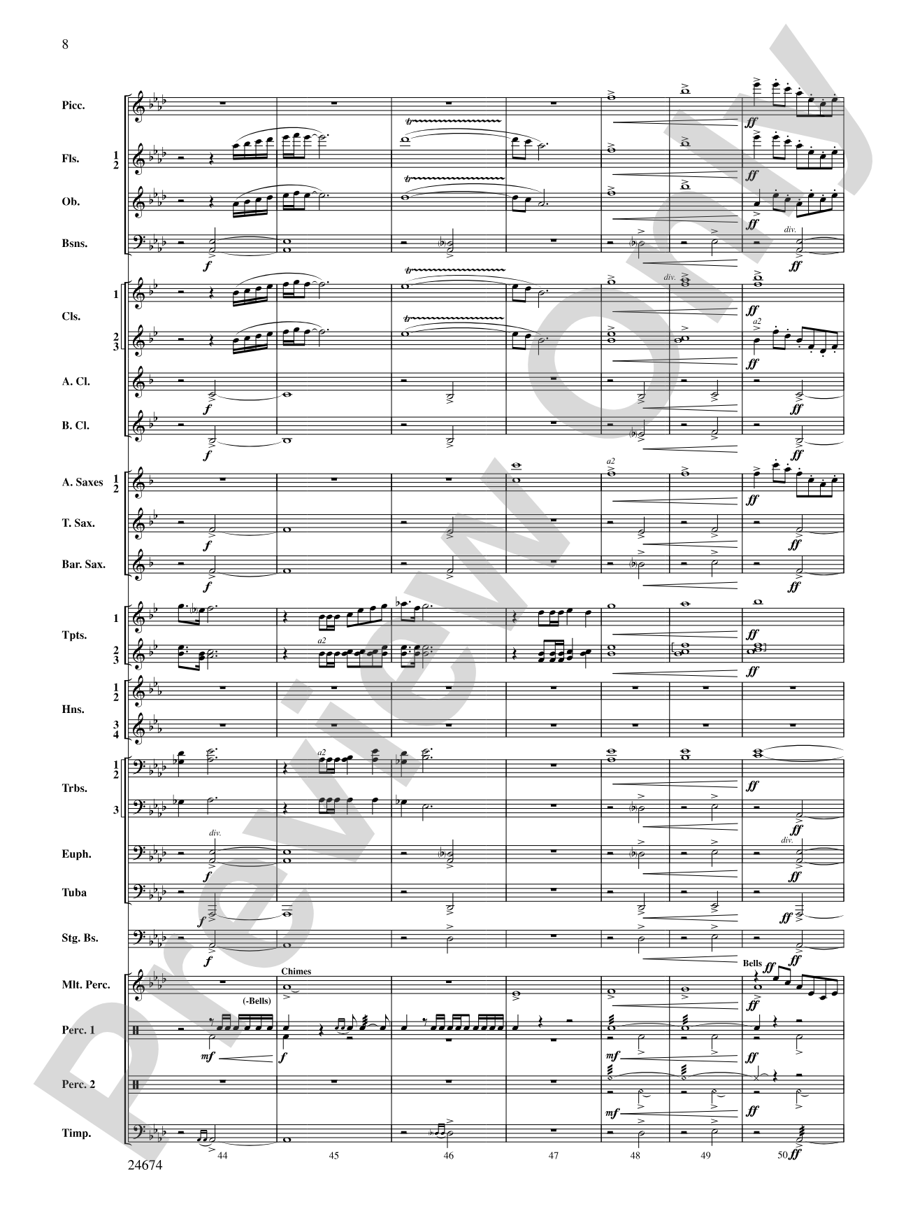 Over Slope and Summit: Concert Band Conductor Score & Parts