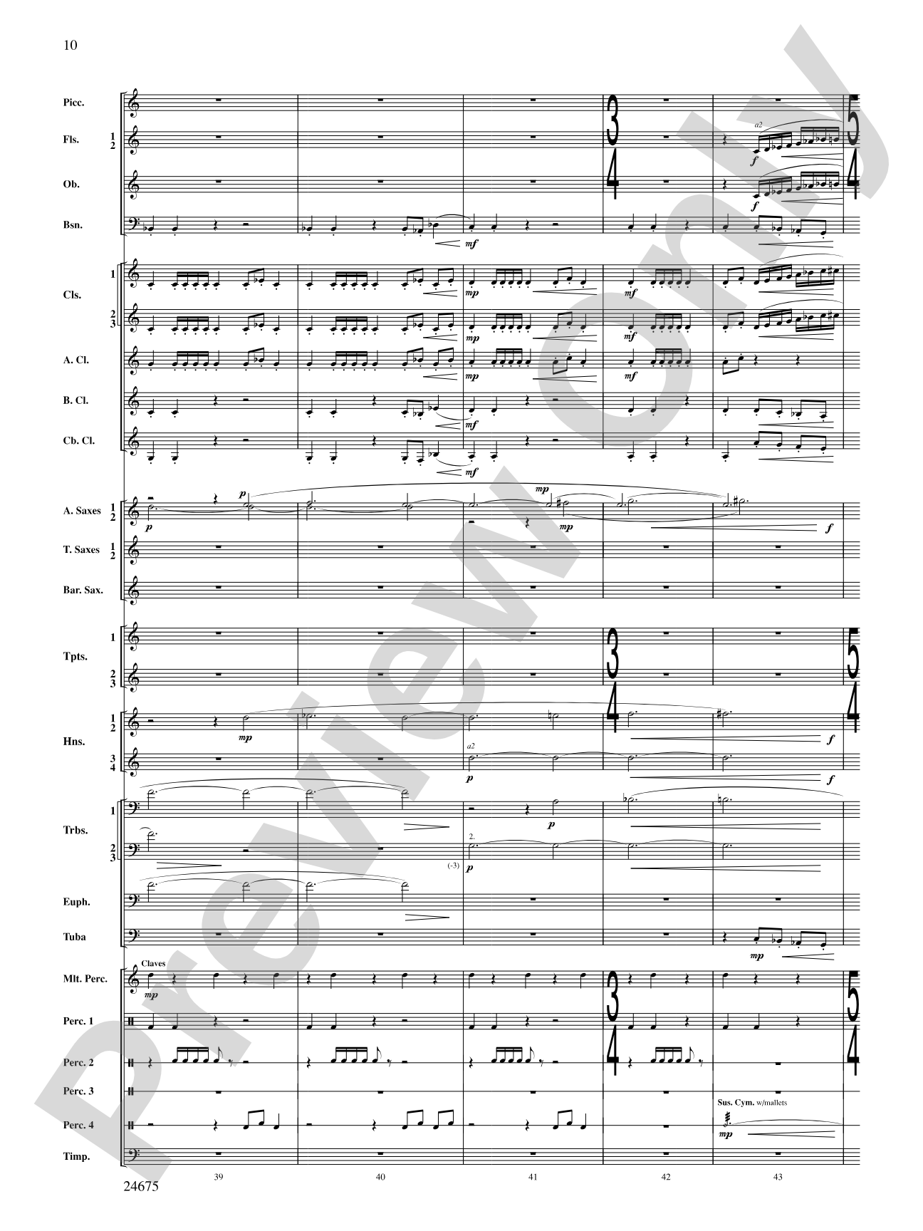 Confession (Movement 2 of Symphony of Prayer): Concert Band Conductor Score & Parts