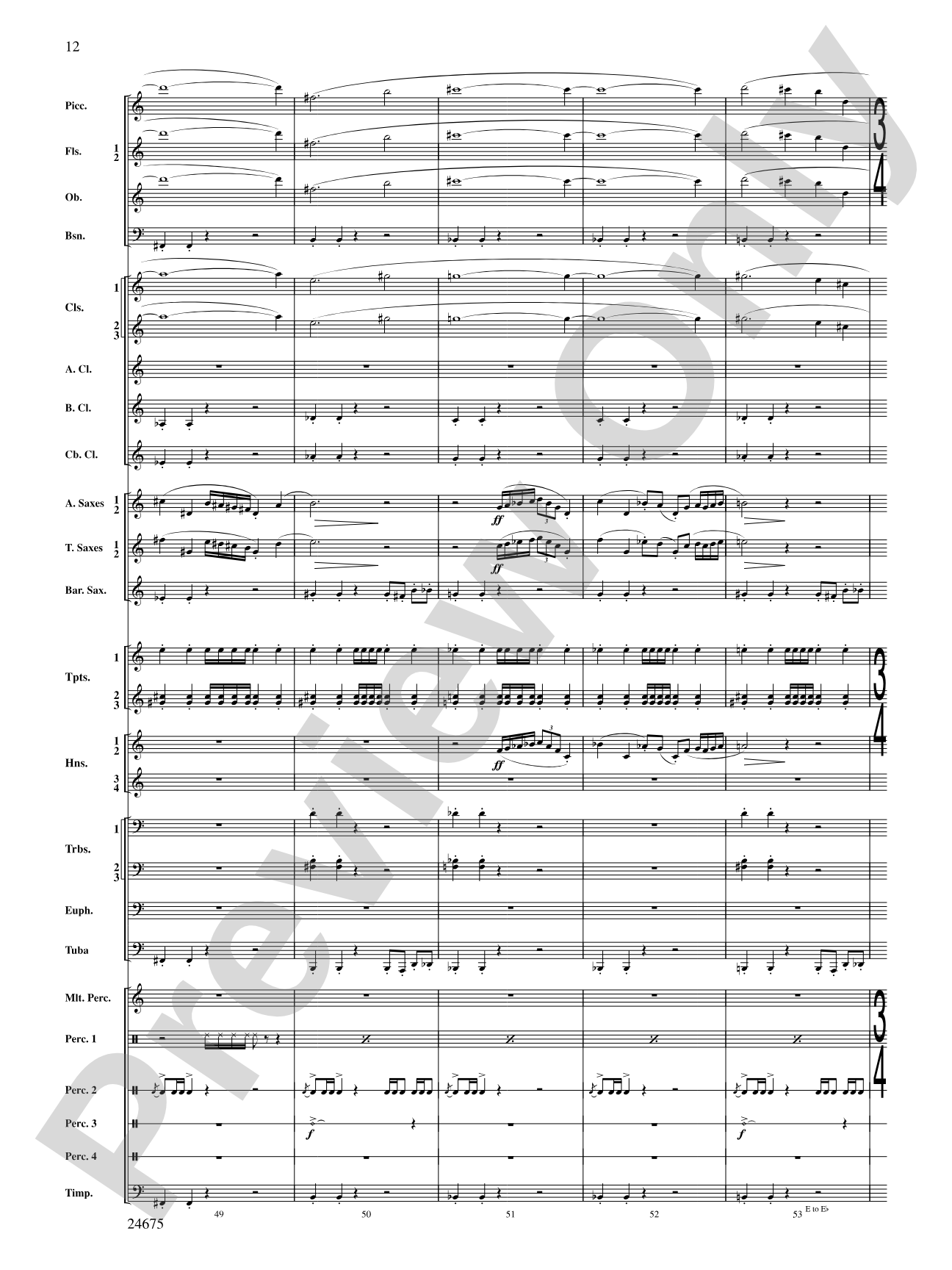 Confession (Movement 2 of Symphony of Prayer): Concert Band Conductor Score & Parts