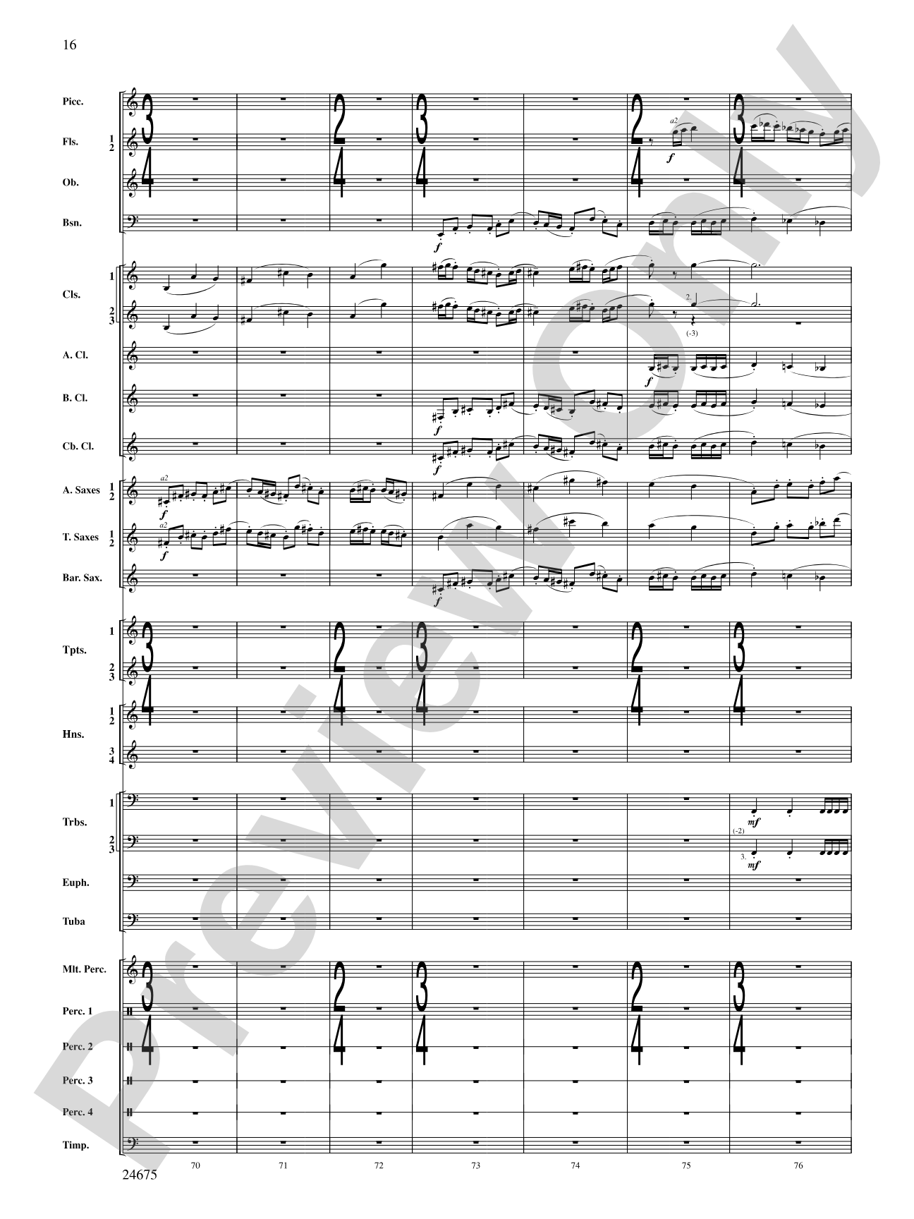 Confession (Movement 2 of Symphony of Prayer): Concert Band Conductor Score & Parts