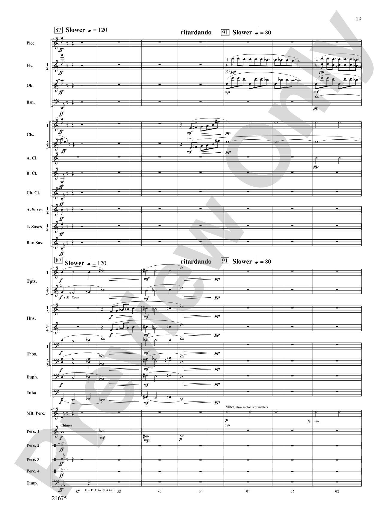 Confession (Movement 2 of Symphony of Prayer): Concert Band Conductor Score & Parts