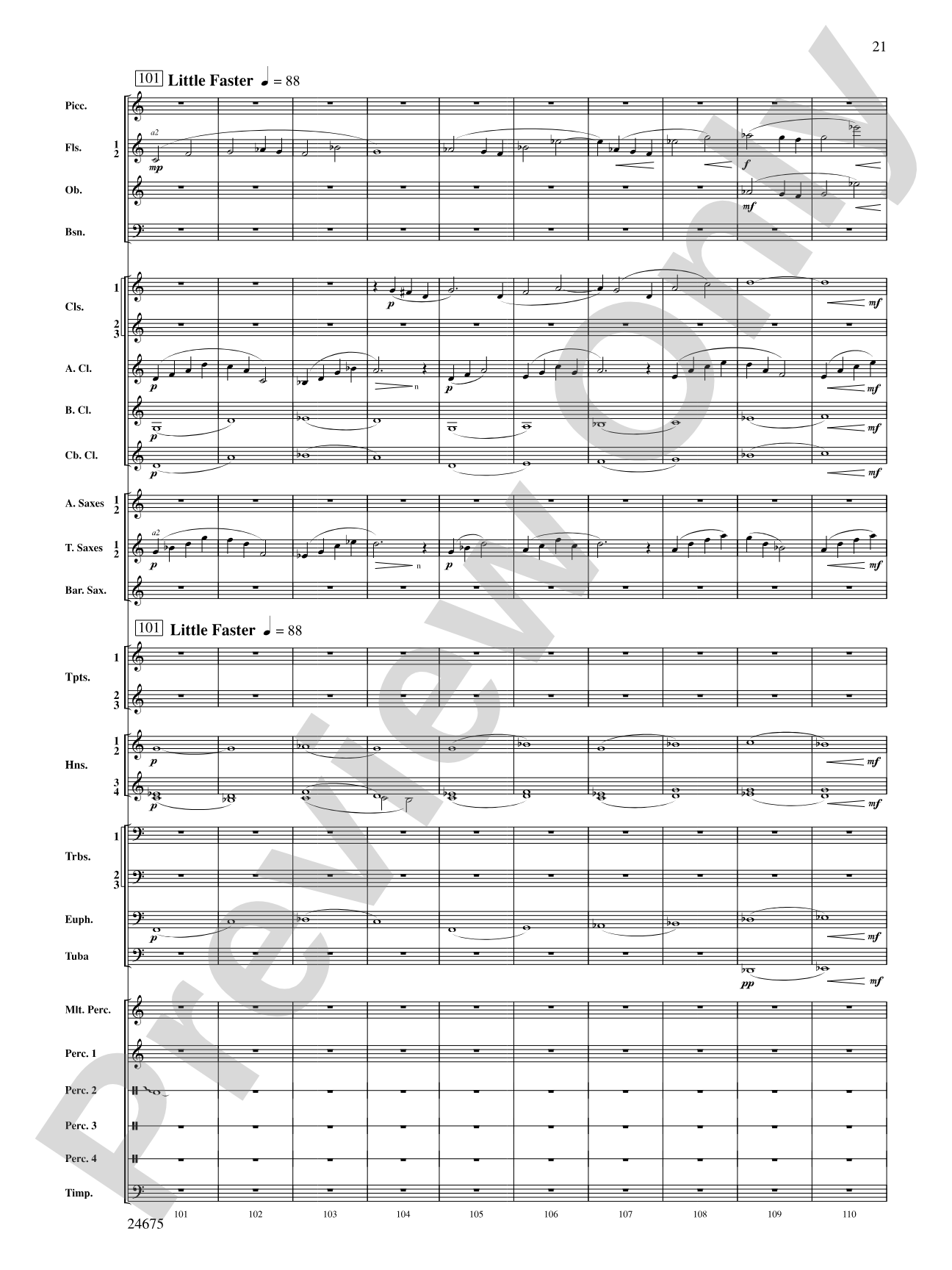 Confession (Movement 2 of Symphony of Prayer): Concert Band Conductor Score & Parts