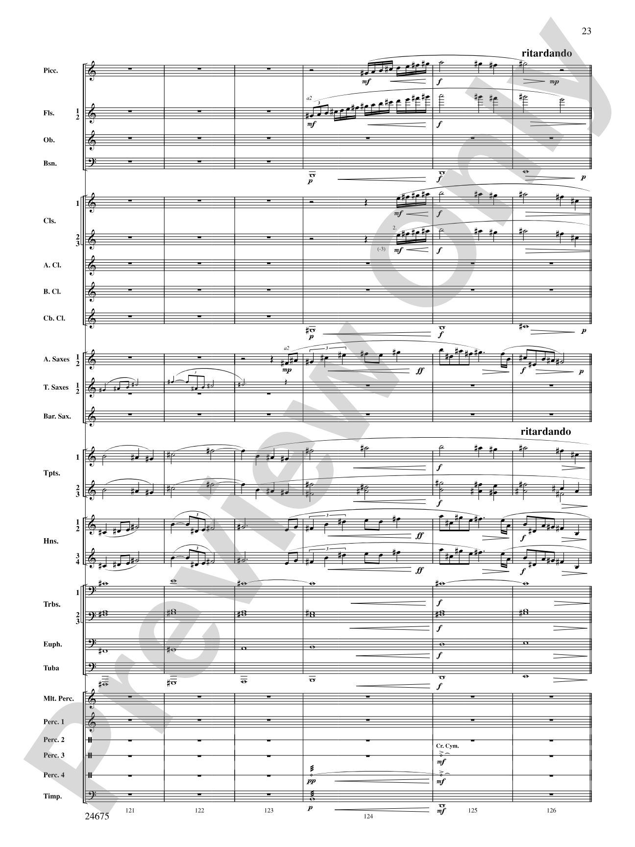 Confession (Movement 2 of Symphony of Prayer): Concert Band Conductor Score & Parts