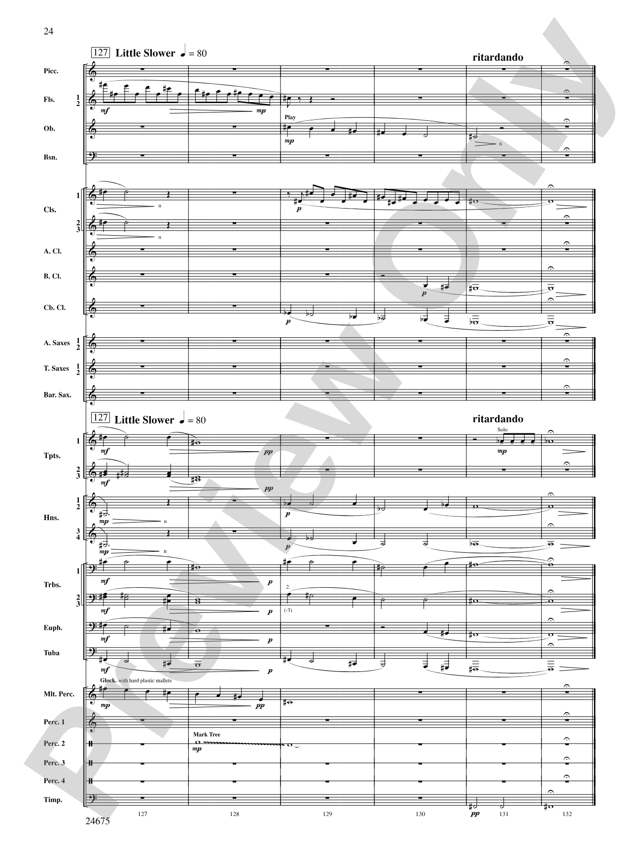 Confession (Movement 2 of Symphony of Prayer): Concert Band Conductor Score & Parts
