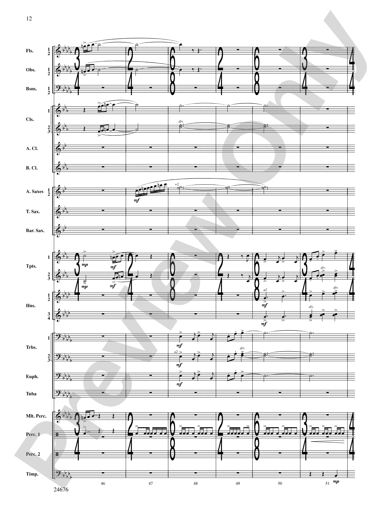 As a Wind from the North: Concert Band Conductor Score & Parts