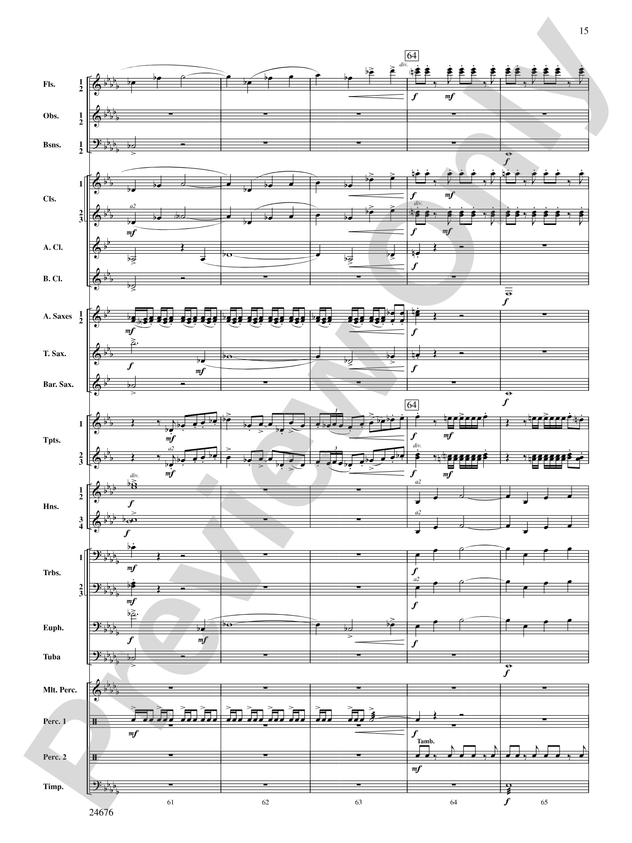 As a Wind from the North: Concert Band Conductor Score & Parts