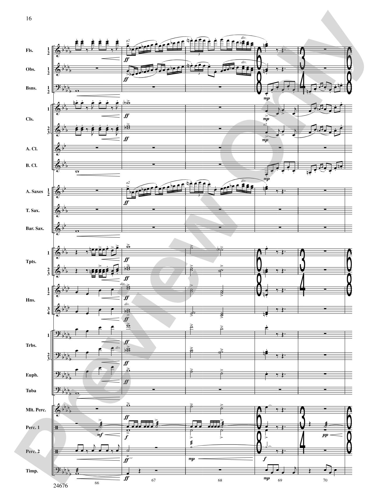 As a Wind from the North: Concert Band Conductor Score & Parts
