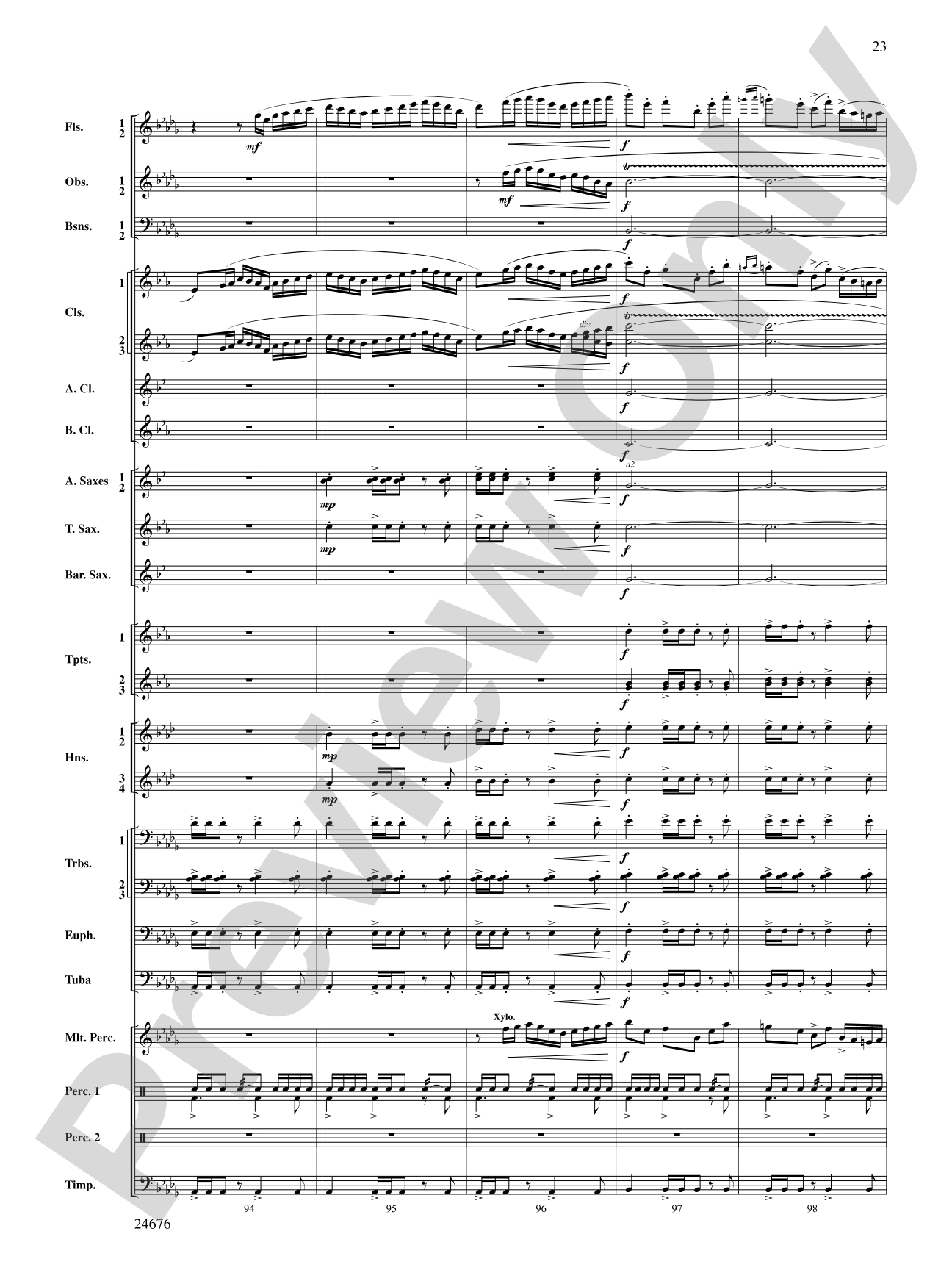 As a Wind from the North: Concert Band Conductor Score & Parts