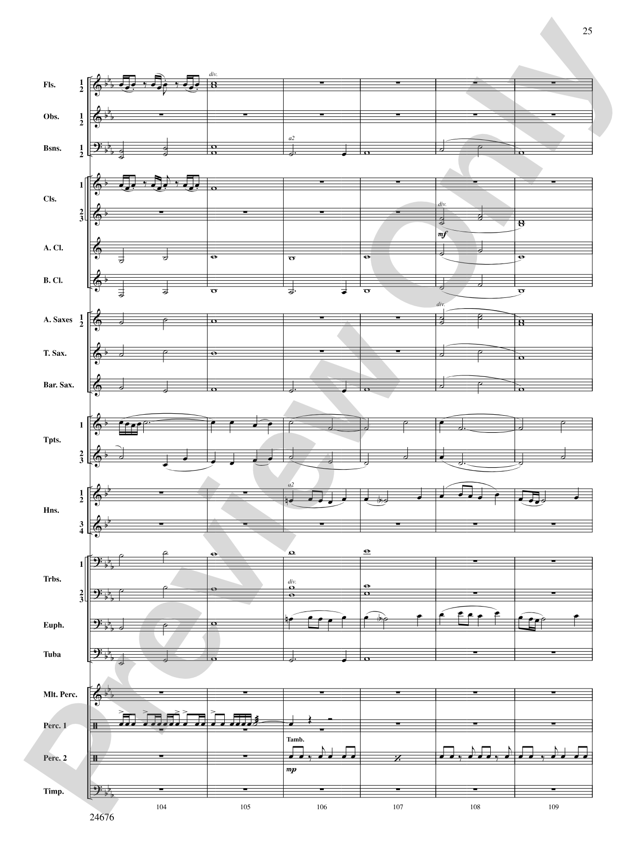 As a Wind from the North: Concert Band Conductor Score & Parts