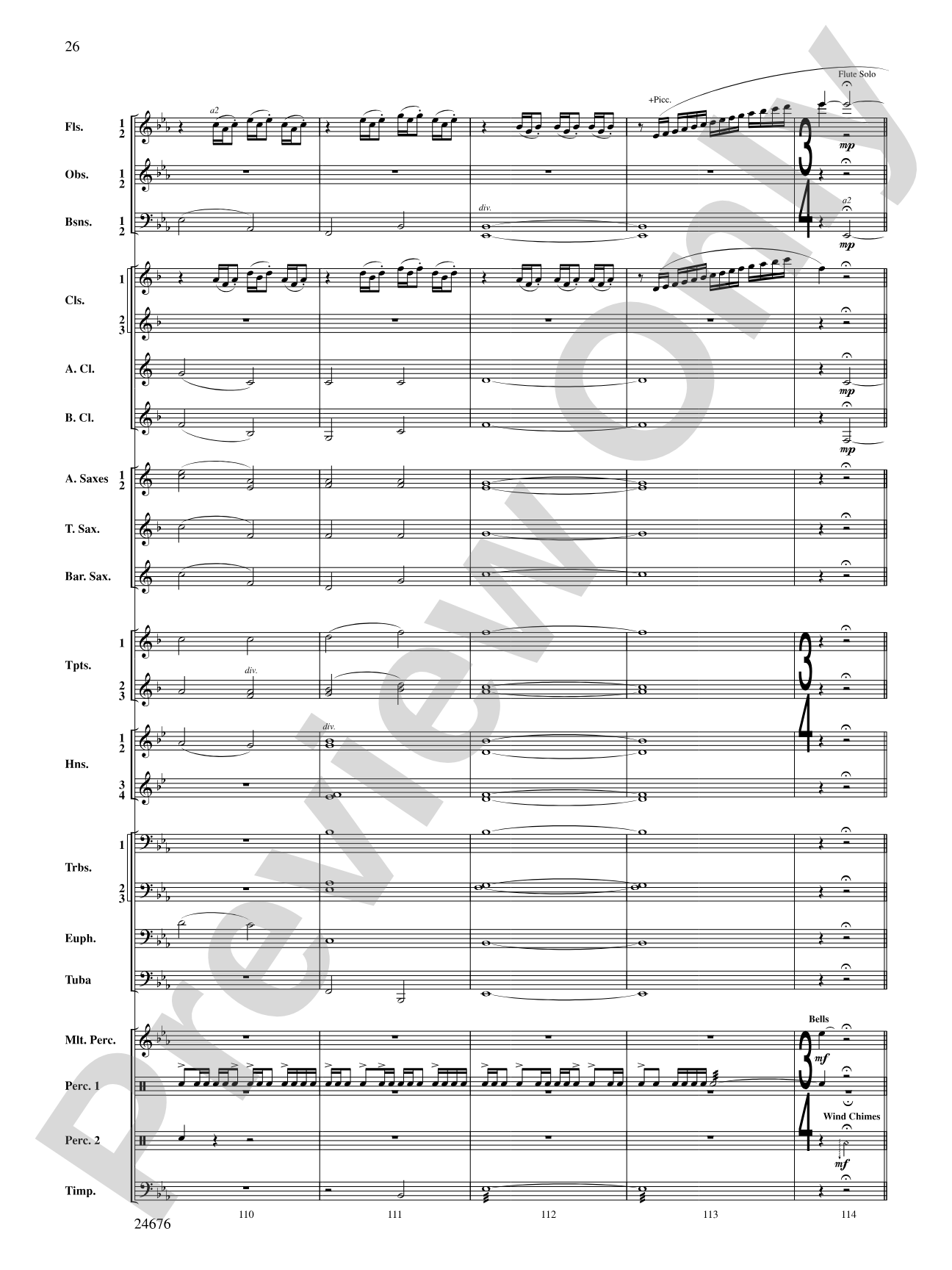 As a Wind from the North: Concert Band Conductor Score & Parts