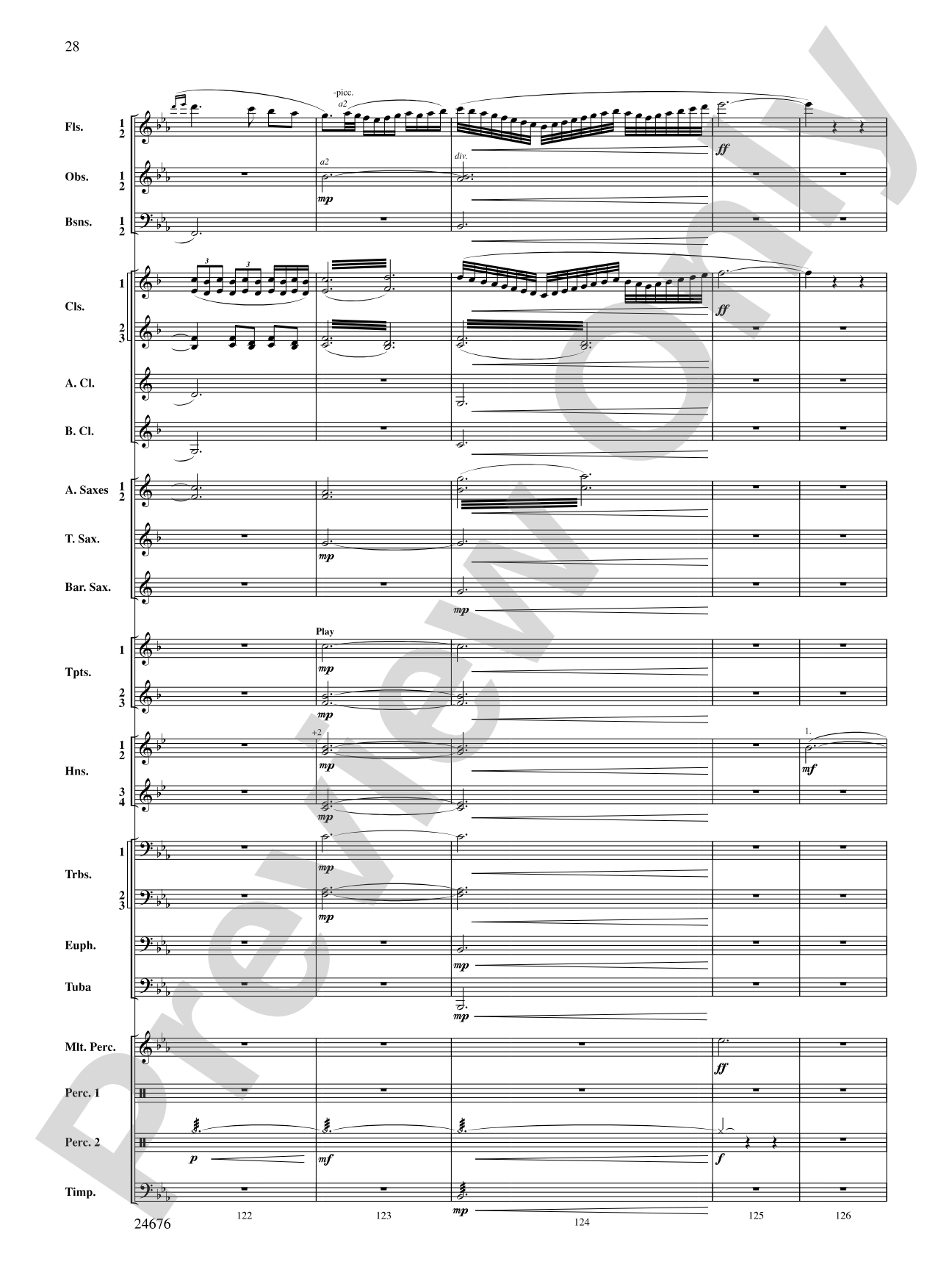 As a Wind from the North: Concert Band Conductor Score & Parts
