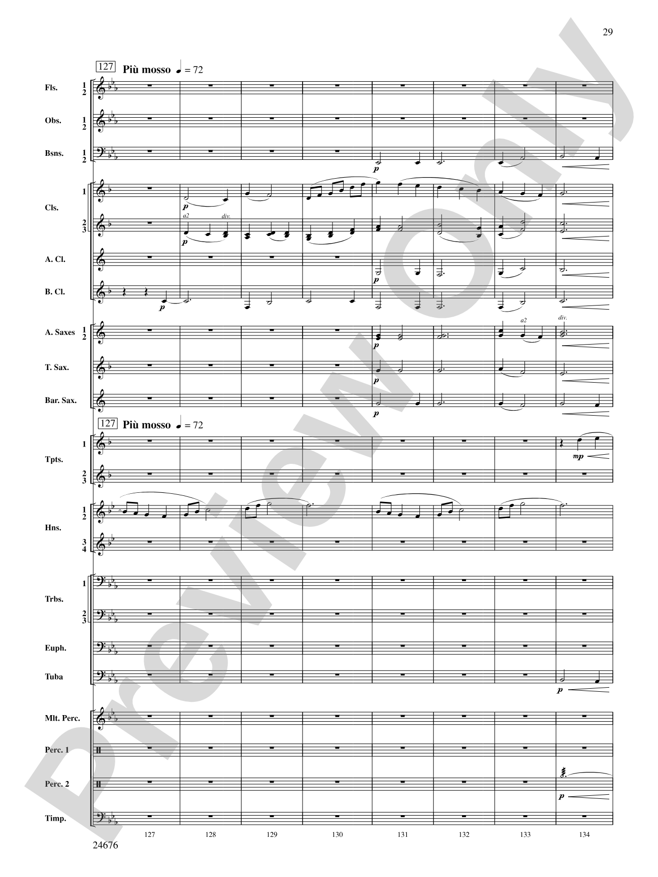 As a Wind from the North: Concert Band Conductor Score & Parts