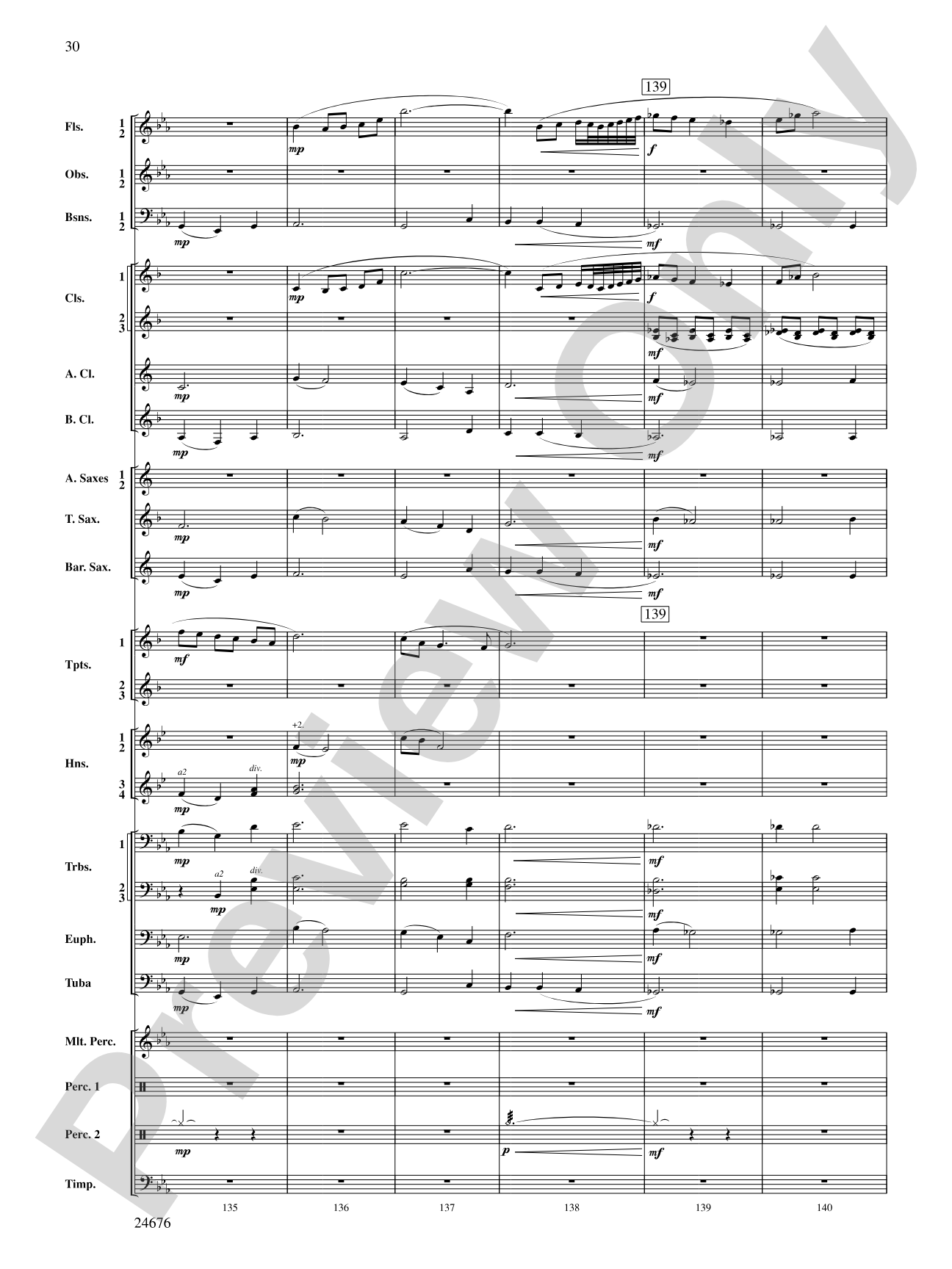 As a Wind from the North: Concert Band Conductor Score & Parts