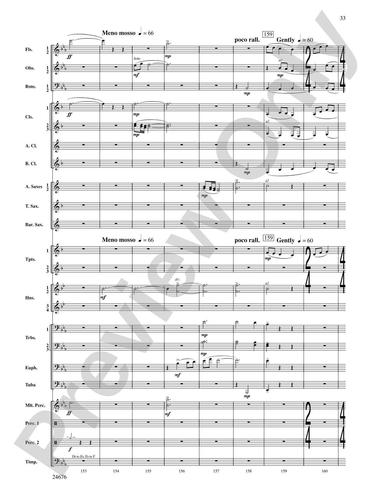 As a Wind from the North: Concert Band Conductor Score & Parts