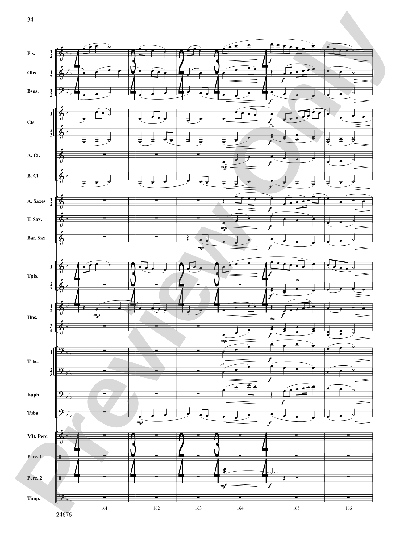 As a Wind from the North: Concert Band Conductor Score & Parts