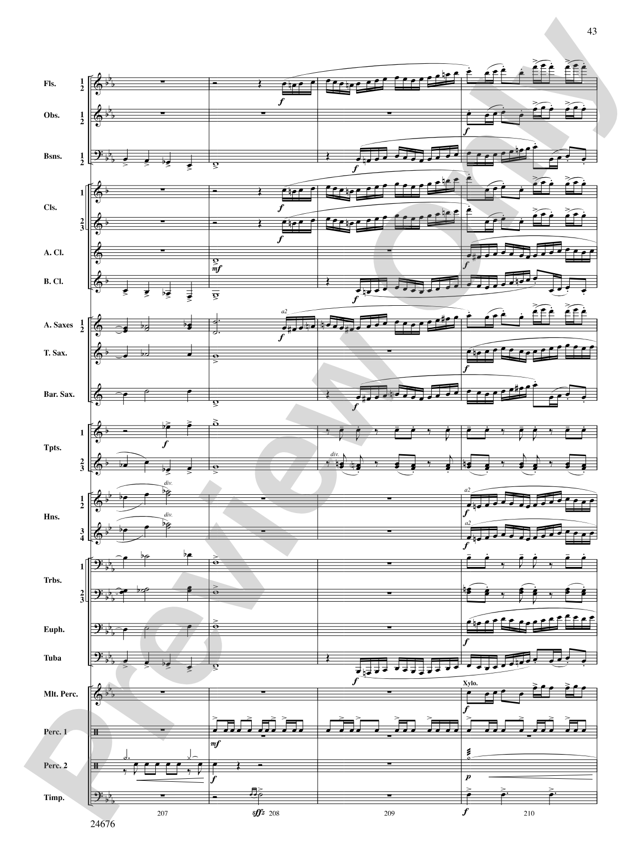 As a Wind from the North: Concert Band Conductor Score & Parts