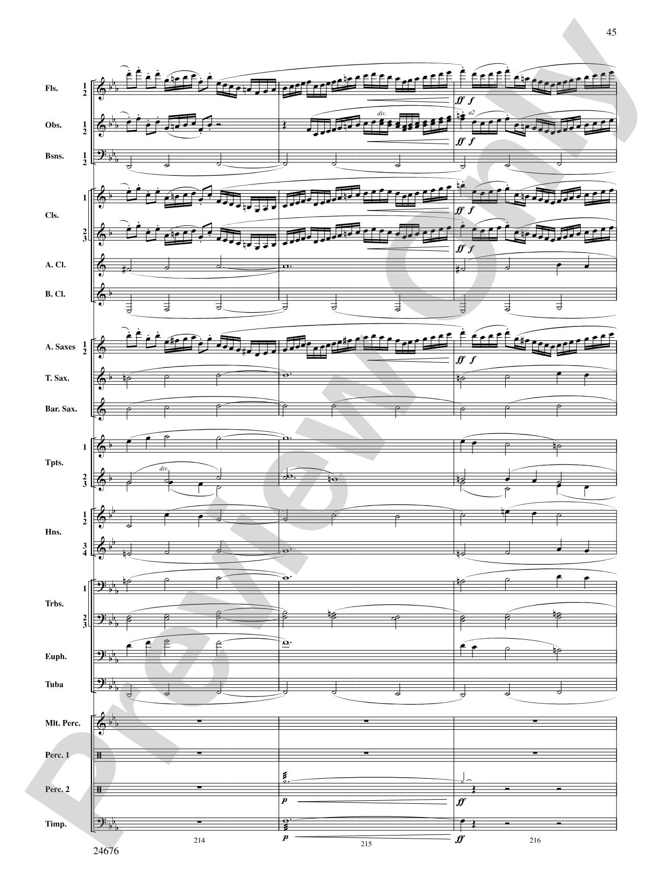 As a Wind from the North: Concert Band Conductor Score & Parts