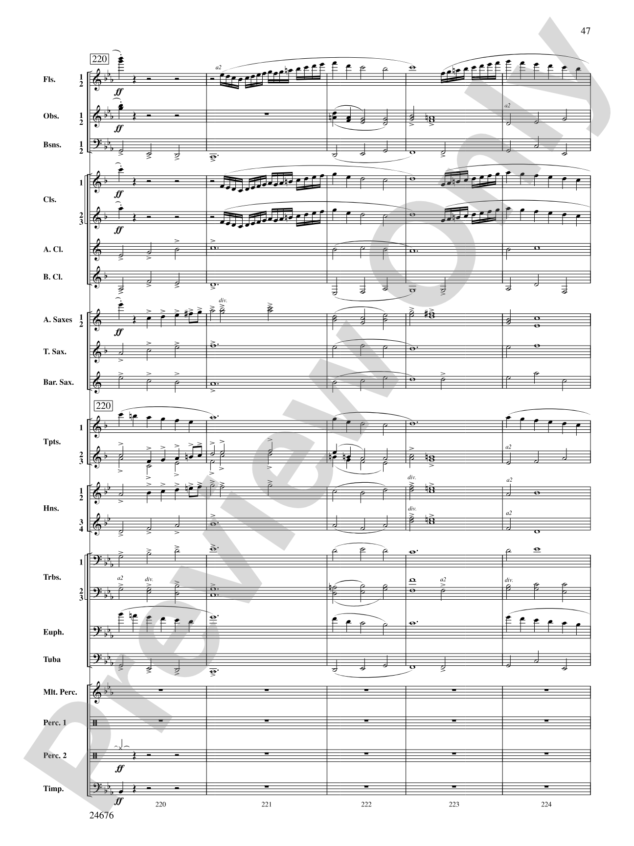 As a Wind from the North: Concert Band Conductor Score & Parts