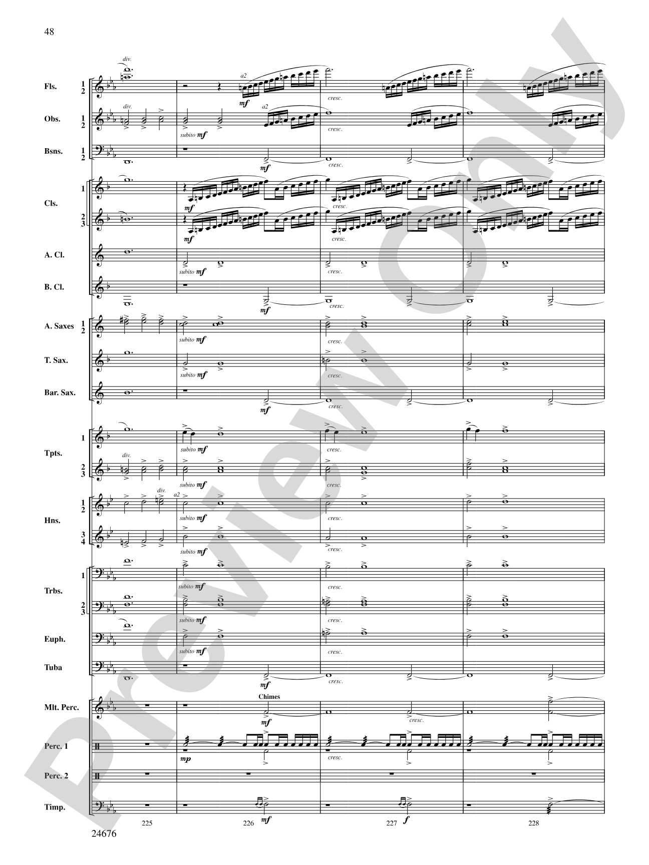 As a Wind from the North: Concert Band Conductor Score & Parts