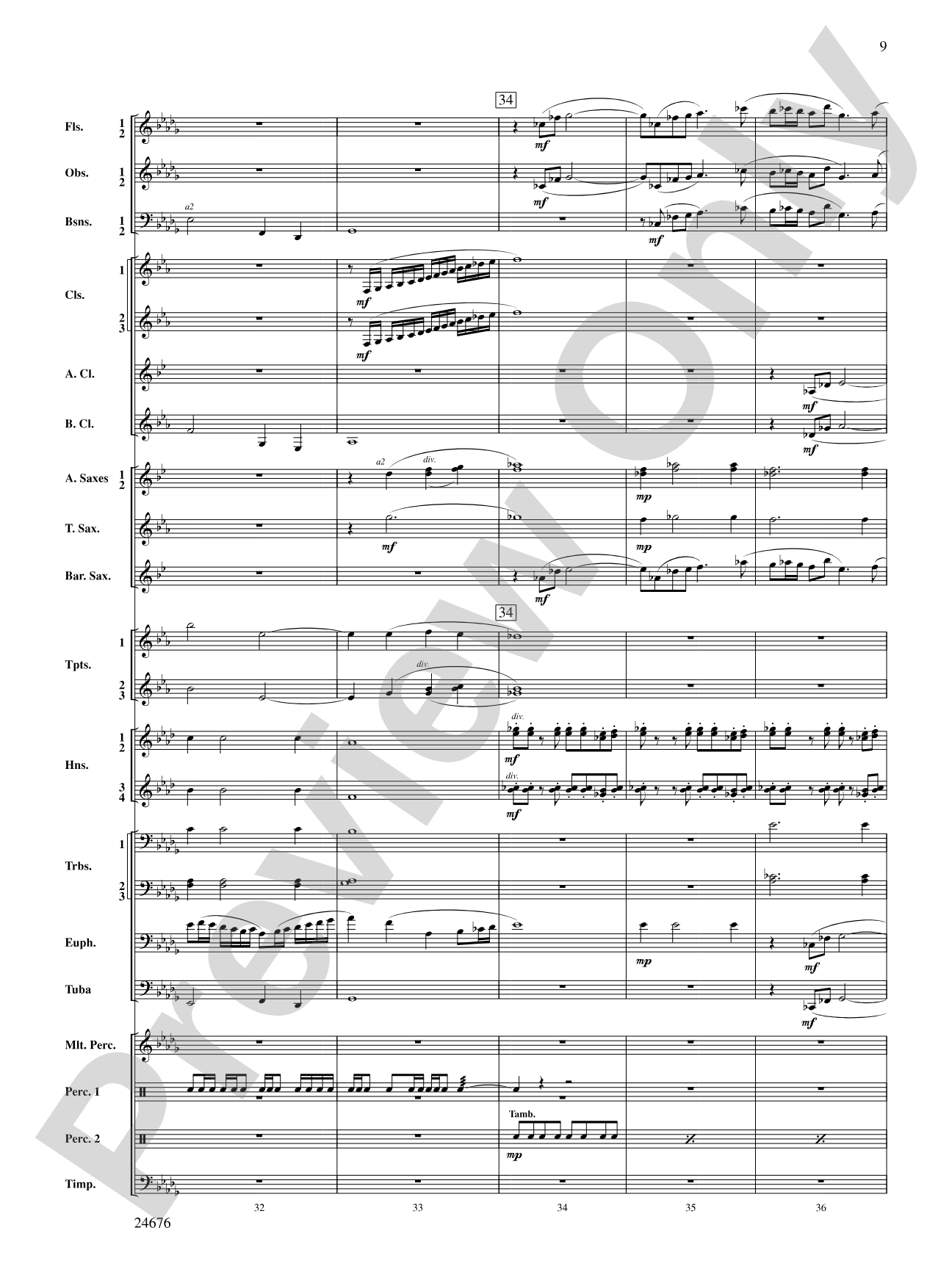 As a Wind from the North: Concert Band Conductor Score & Parts