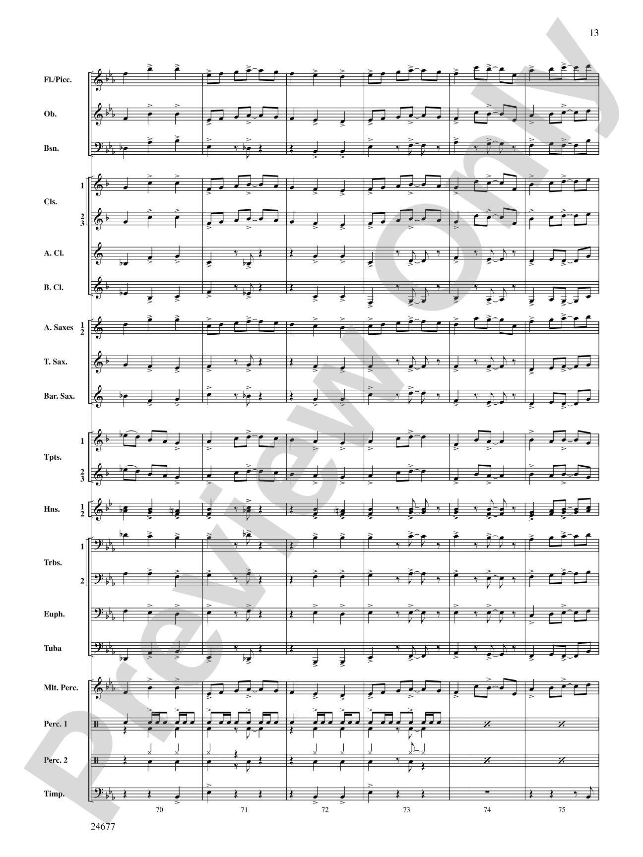 Diamondwood Celebration: Concert Band Conductor Score & Parts