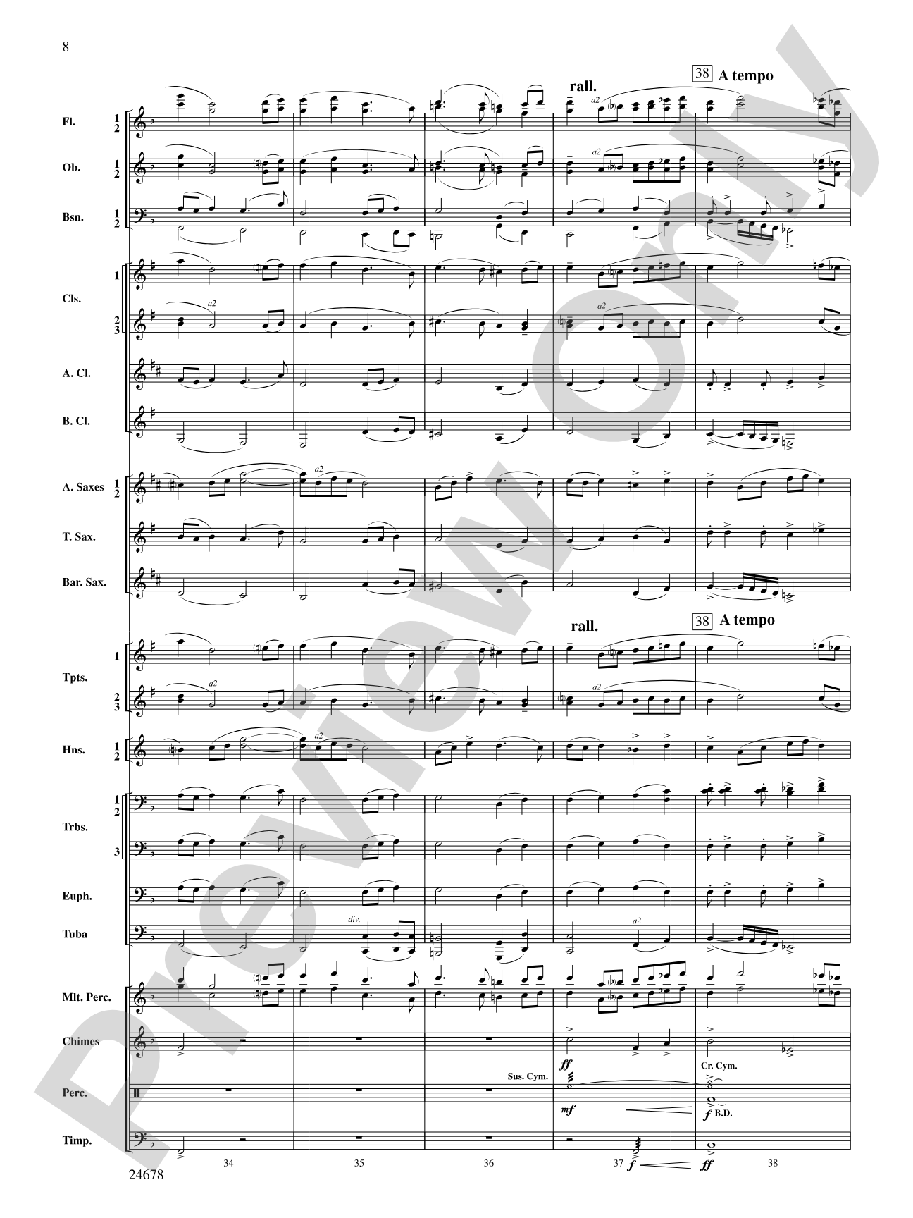 Starlight Memories: Concert Band Conductor Score & Parts