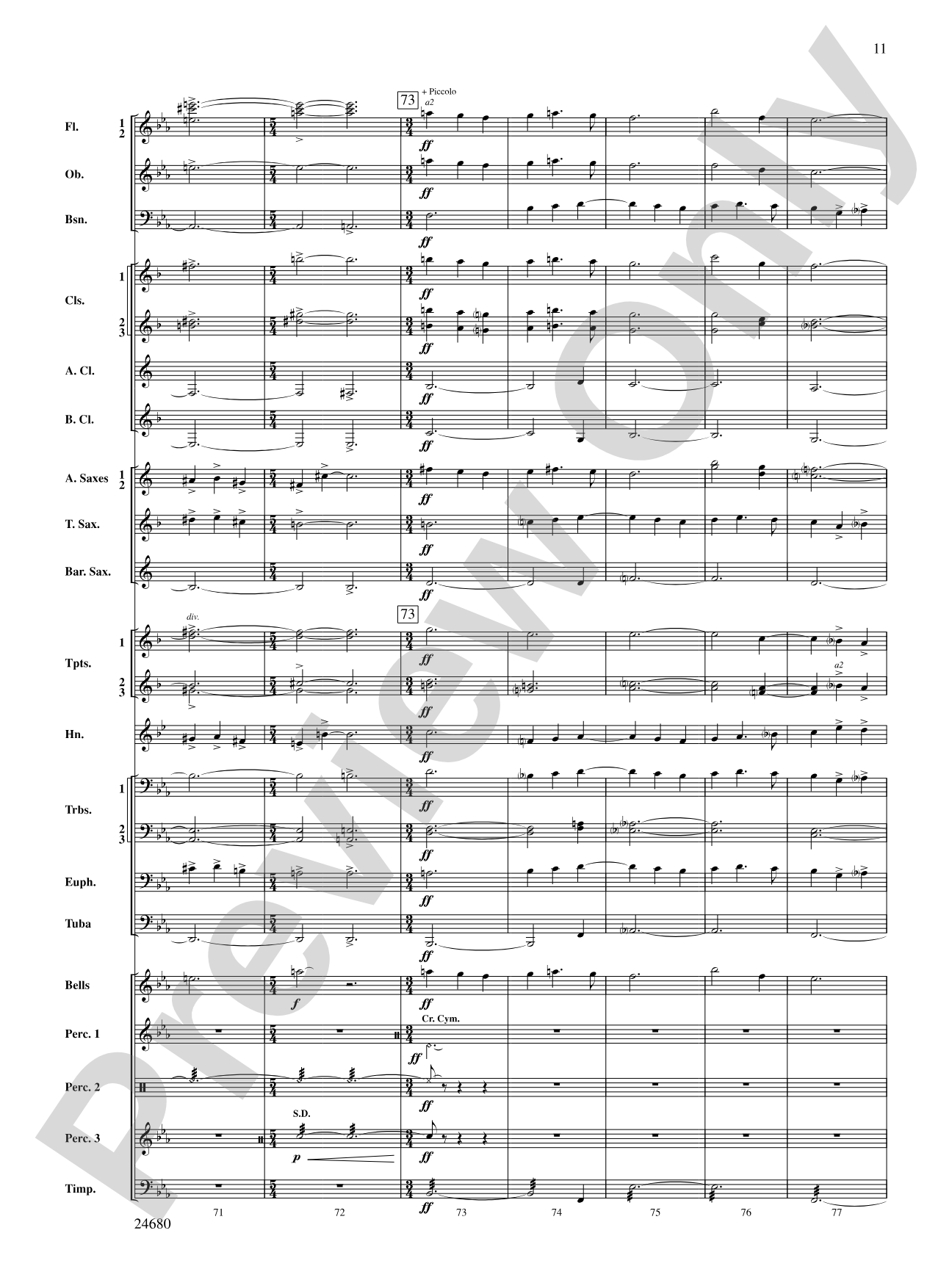 Slumber, My Darling: Concert Band Conductor Score & Parts
