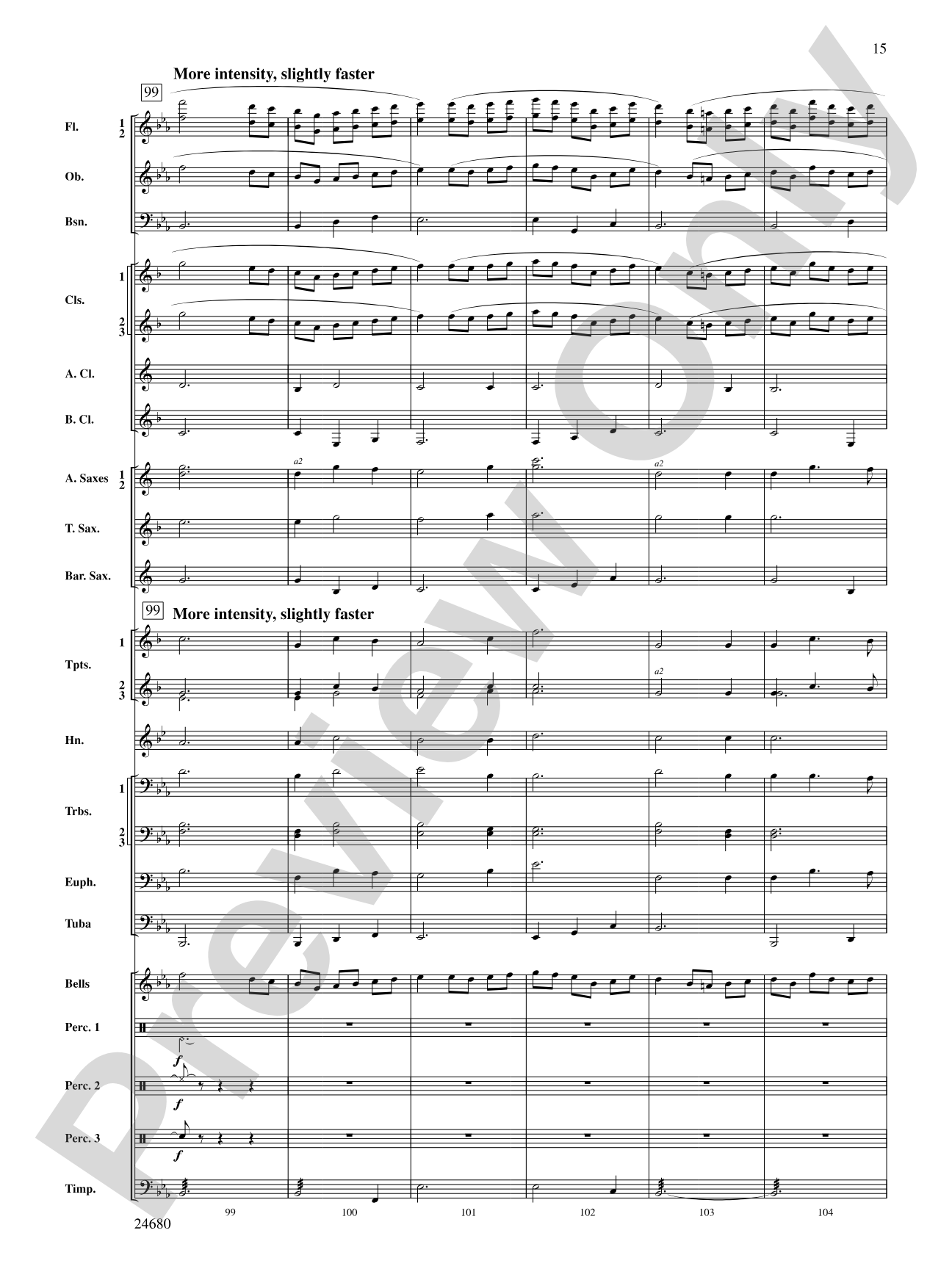 Slumber, My Darling: Concert Band Conductor Score & Parts