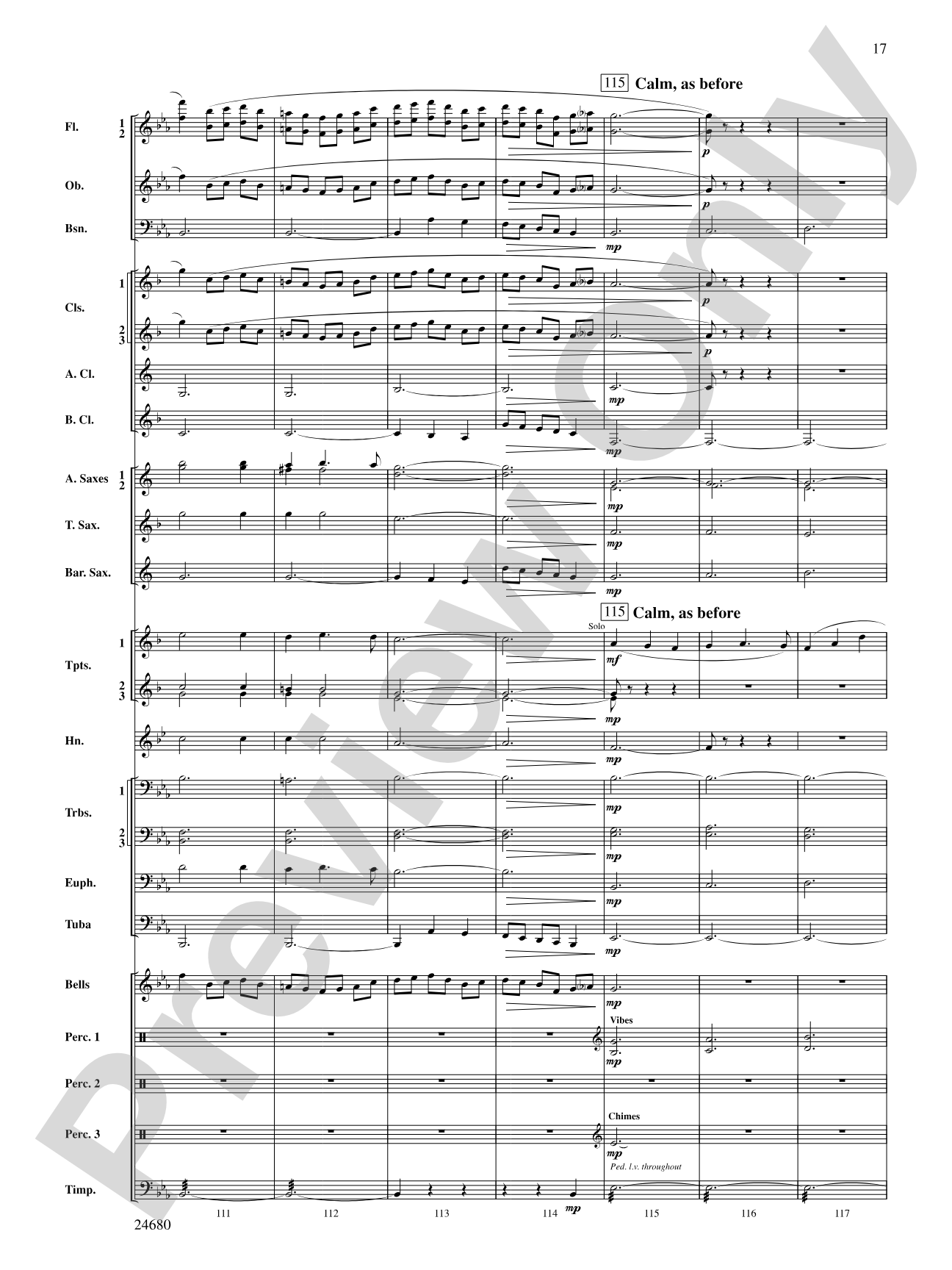 Slumber, My Darling: Concert Band Conductor Score & Parts