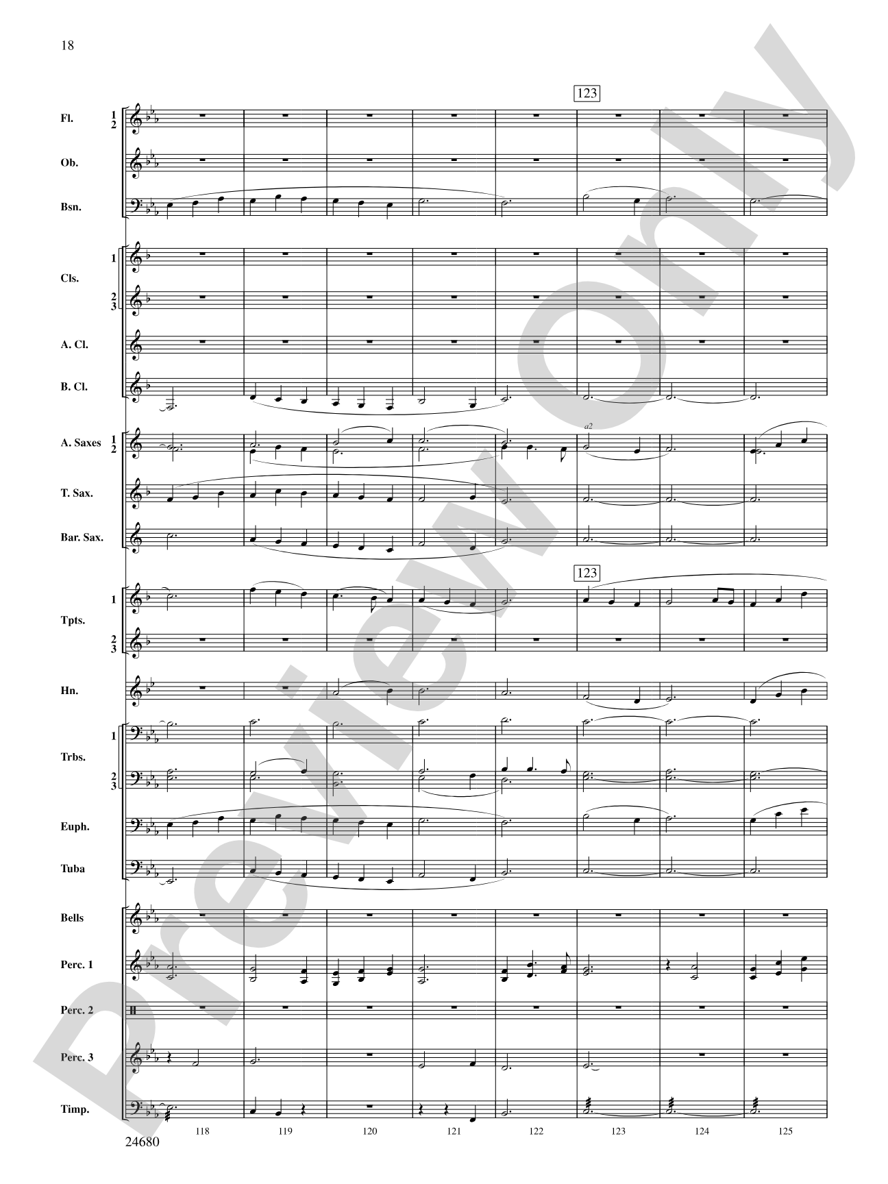 Slumber, My Darling: Concert Band Conductor Score & Parts