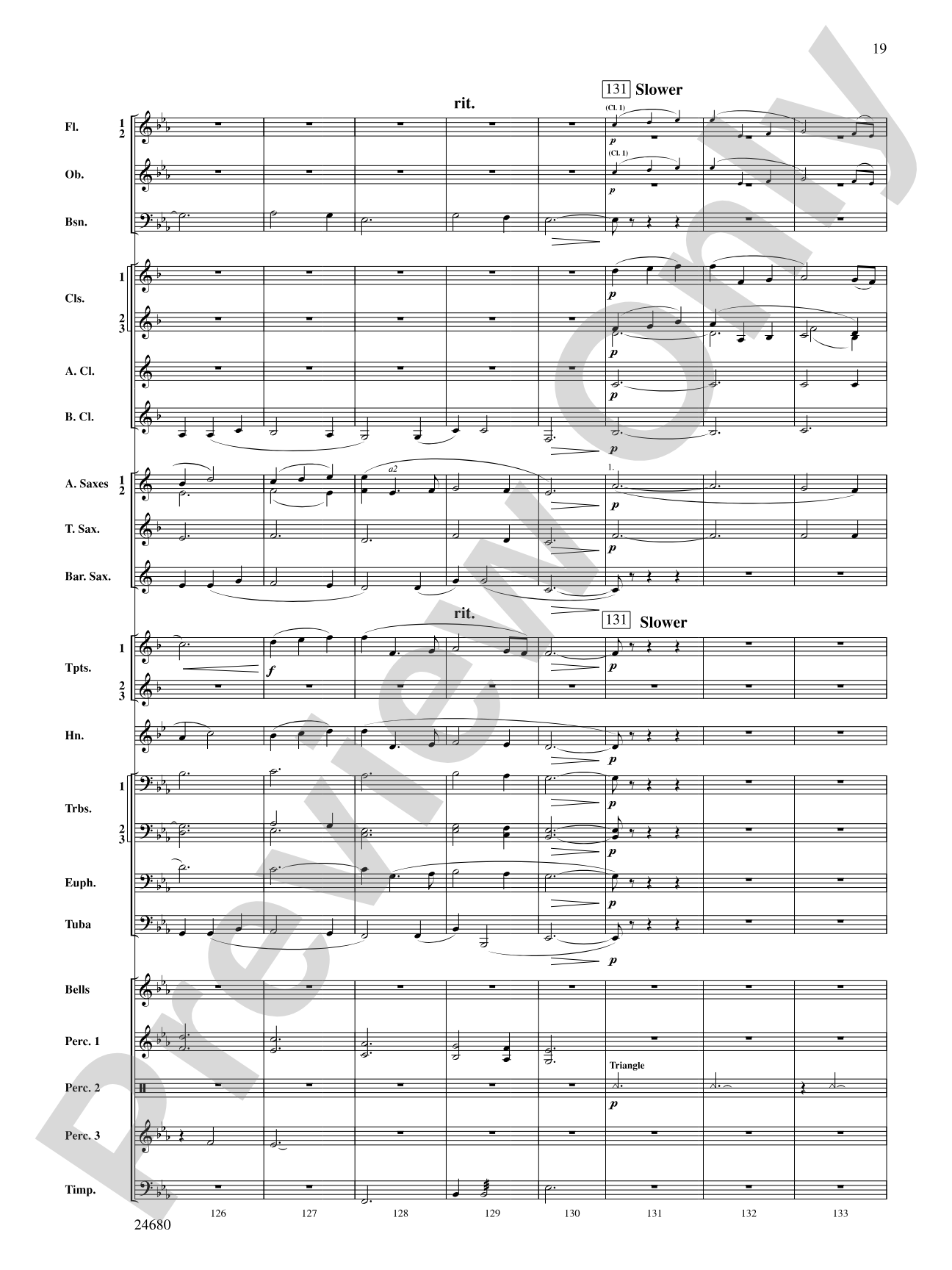 Slumber, My Darling: Concert Band Conductor Score & Parts