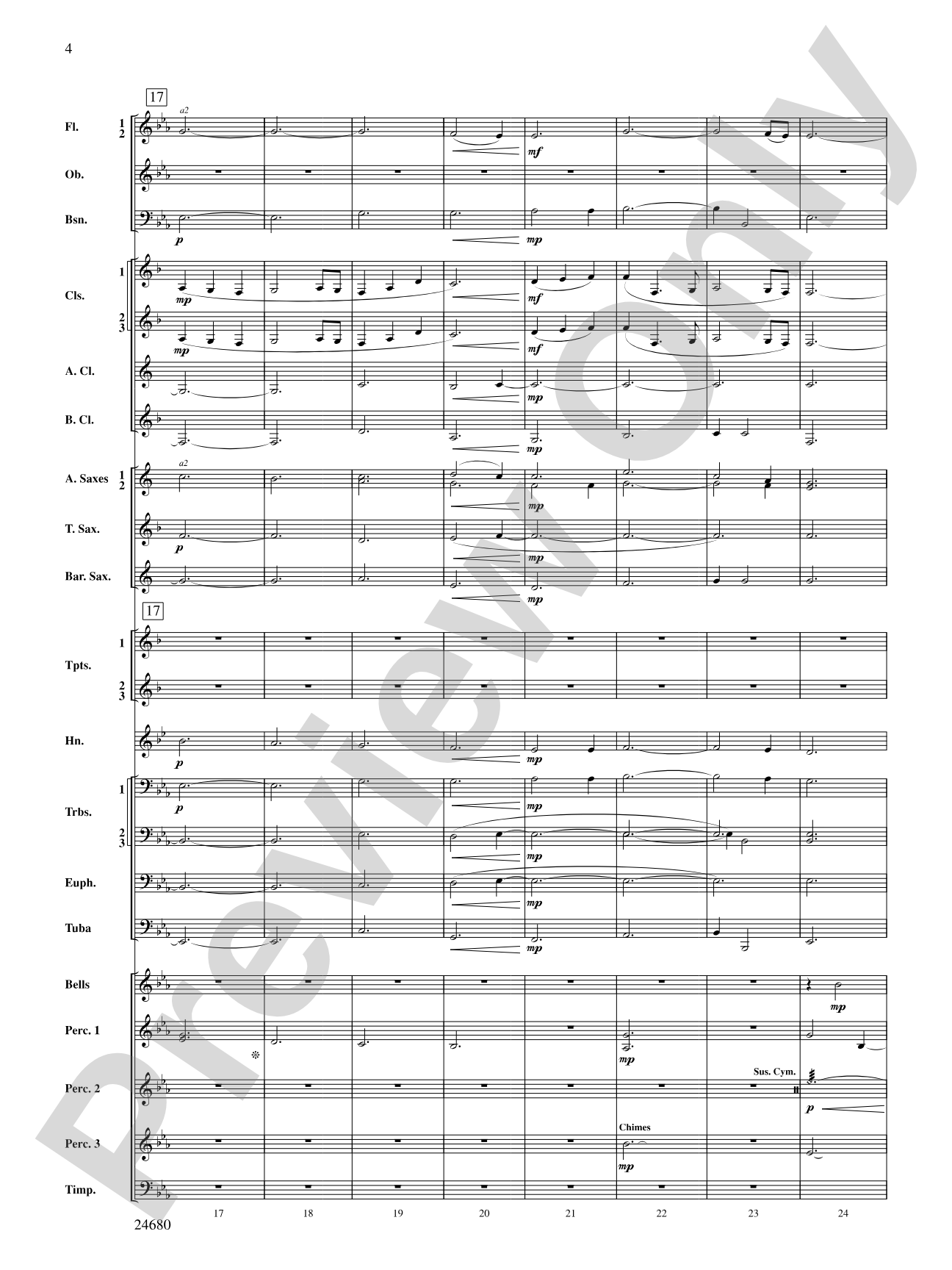 Slumber, My Darling: Concert Band Conductor Score & Parts