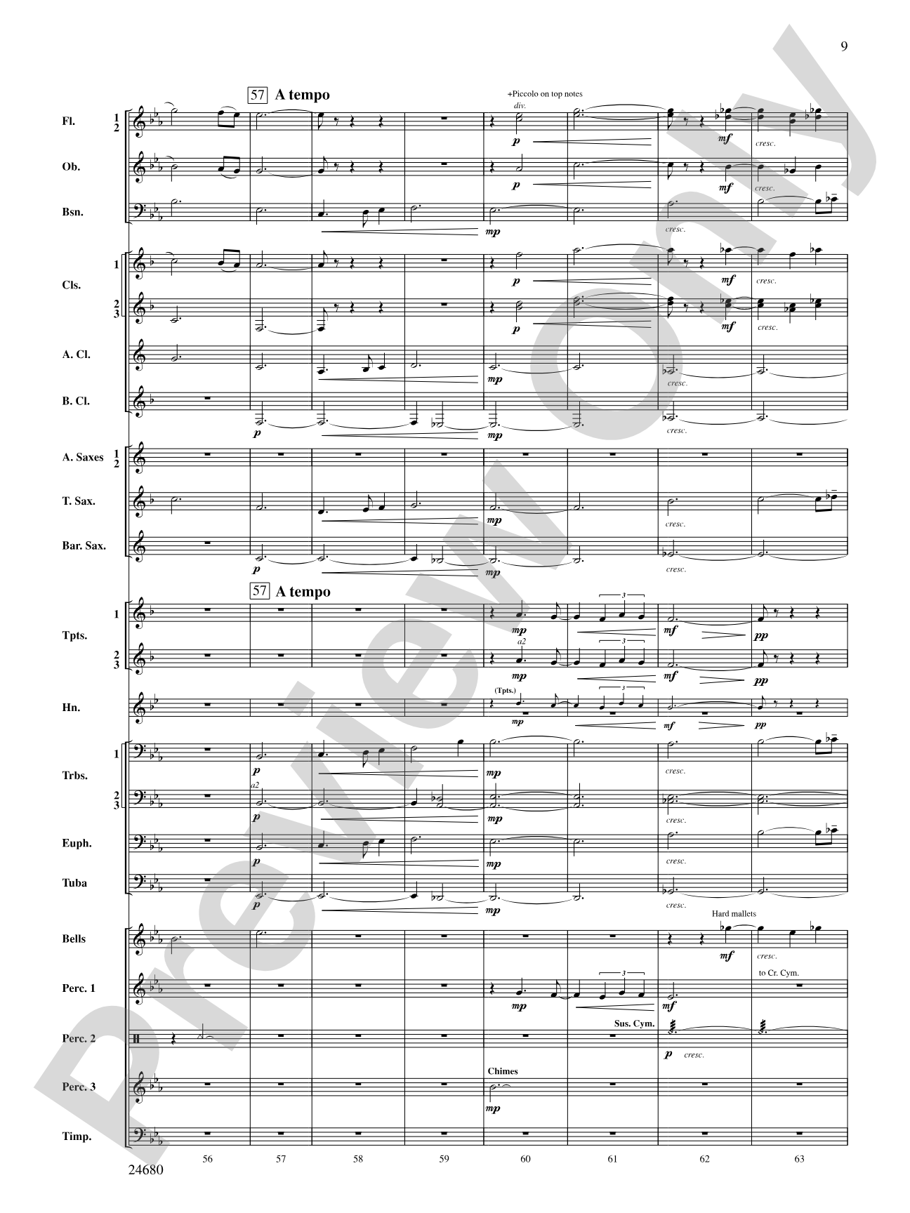 Slumber, My Darling: Concert Band Conductor Score & Parts