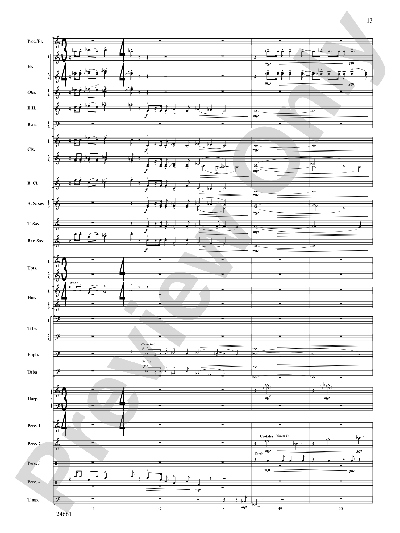 L'Esprit du Tour: A Fanfare for Lance: Concert Band Conductor Score & Parts