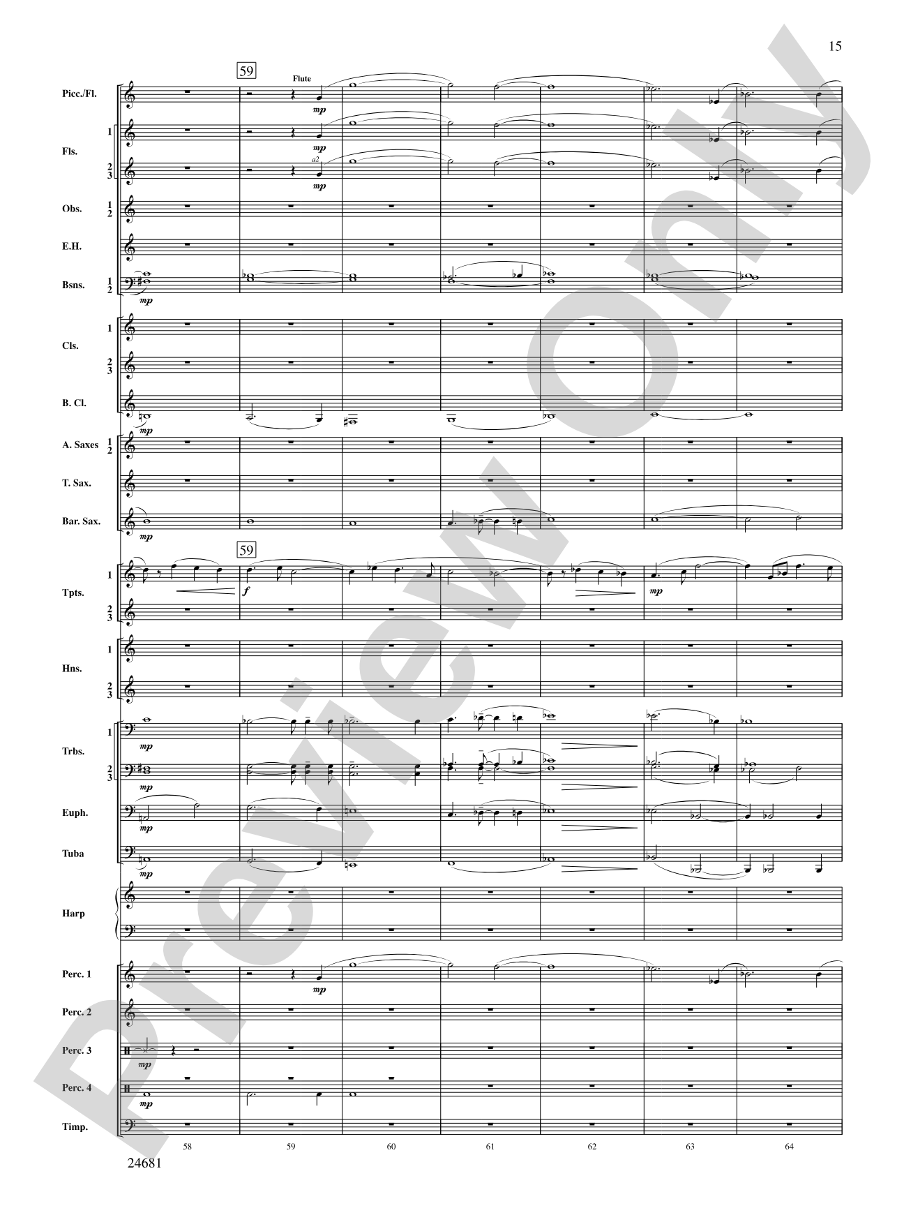 L'Esprit du Tour: A Fanfare for Lance: Concert Band Conductor Score & Parts