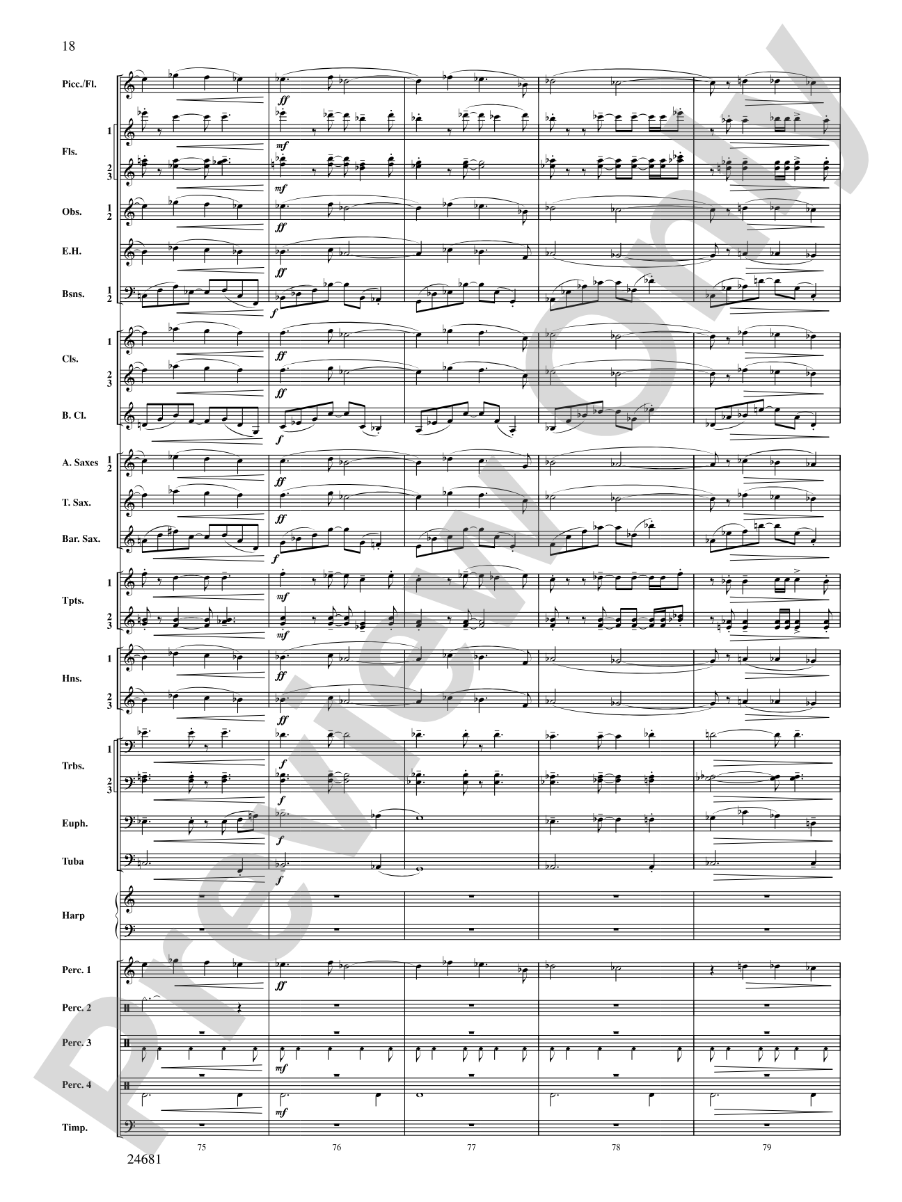 L'Esprit du Tour: A Fanfare for Lance: Concert Band Conductor Score & Parts