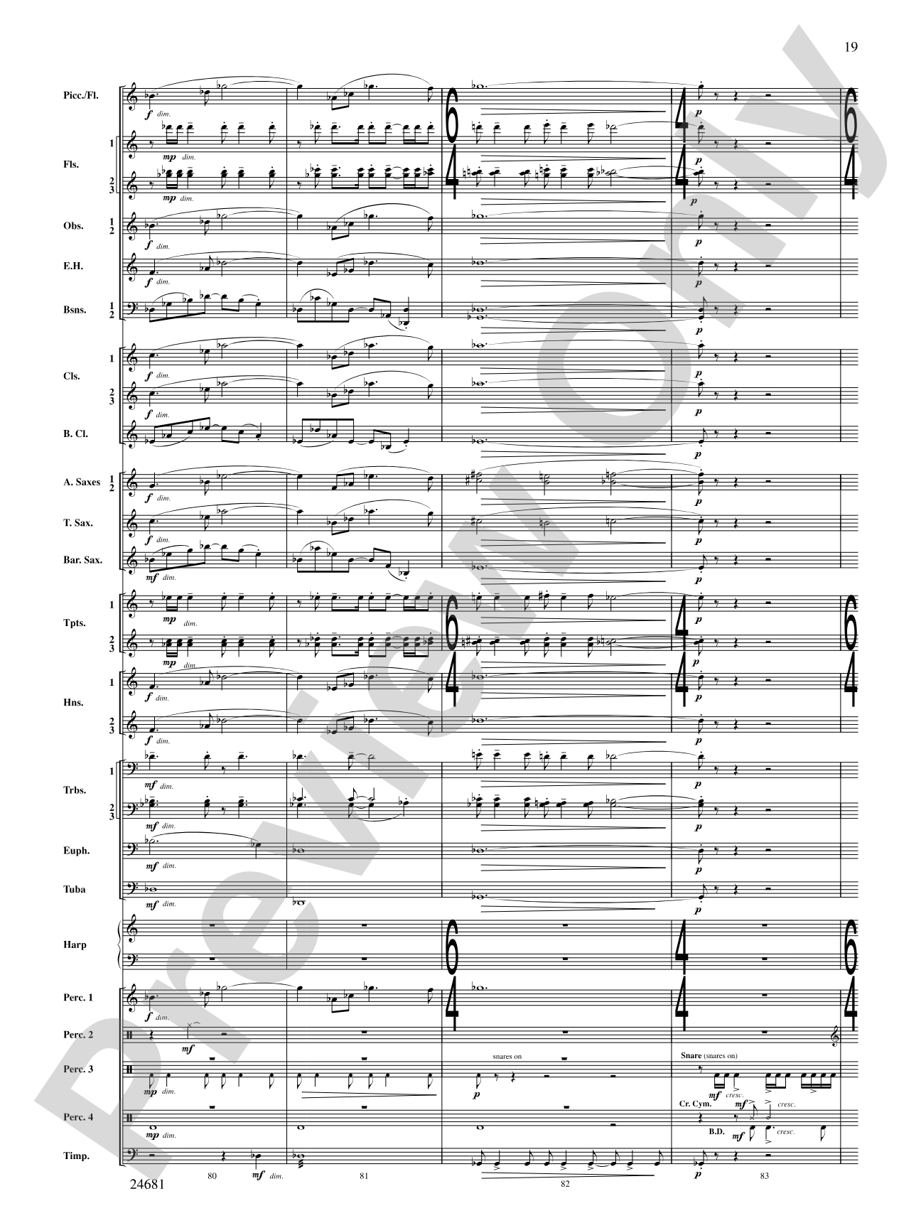 L'Esprit du Tour: A Fanfare for Lance: Concert Band Conductor Score & Parts