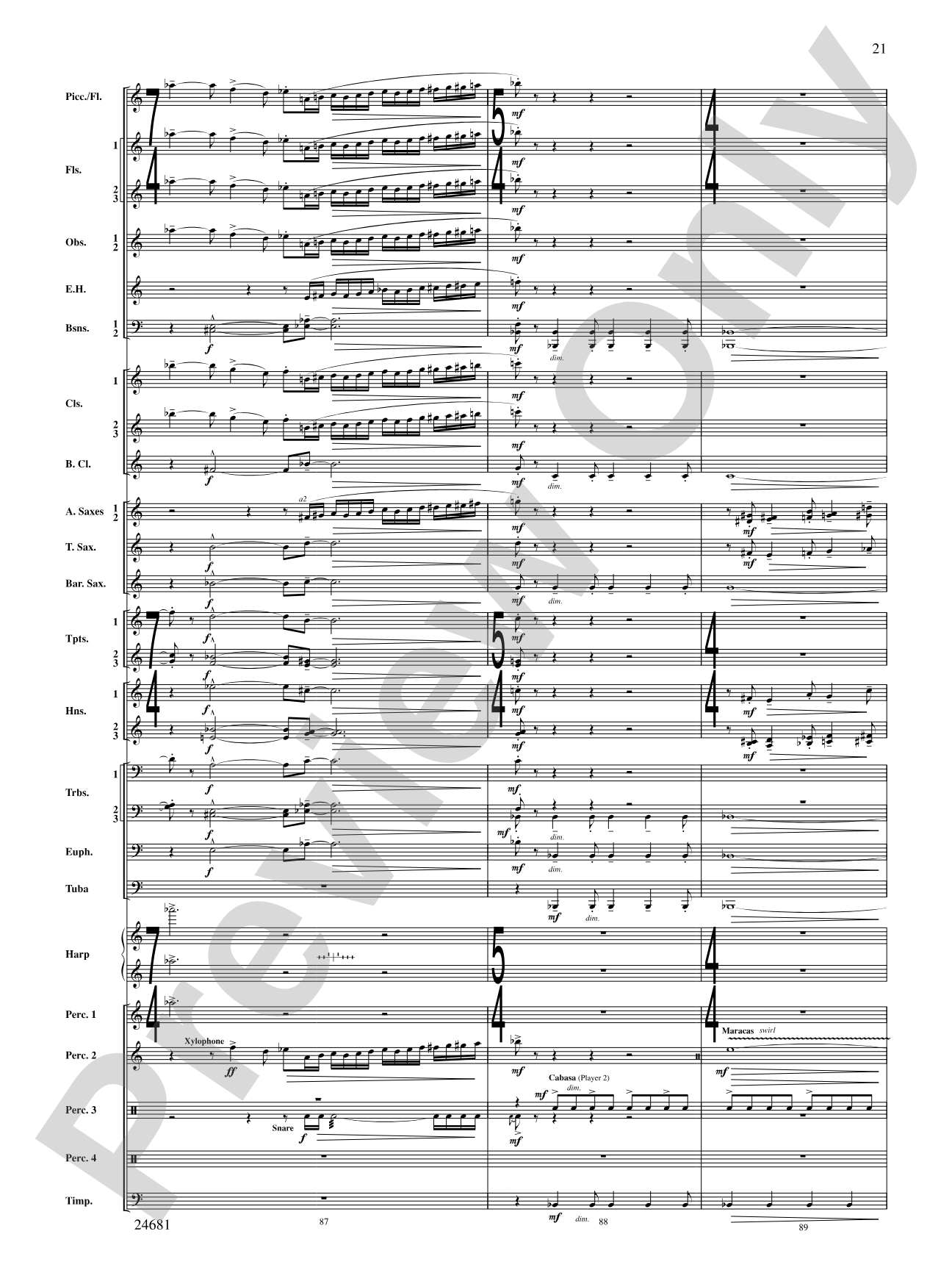L'Esprit du Tour: A Fanfare for Lance: Concert Band Conductor Score & Parts