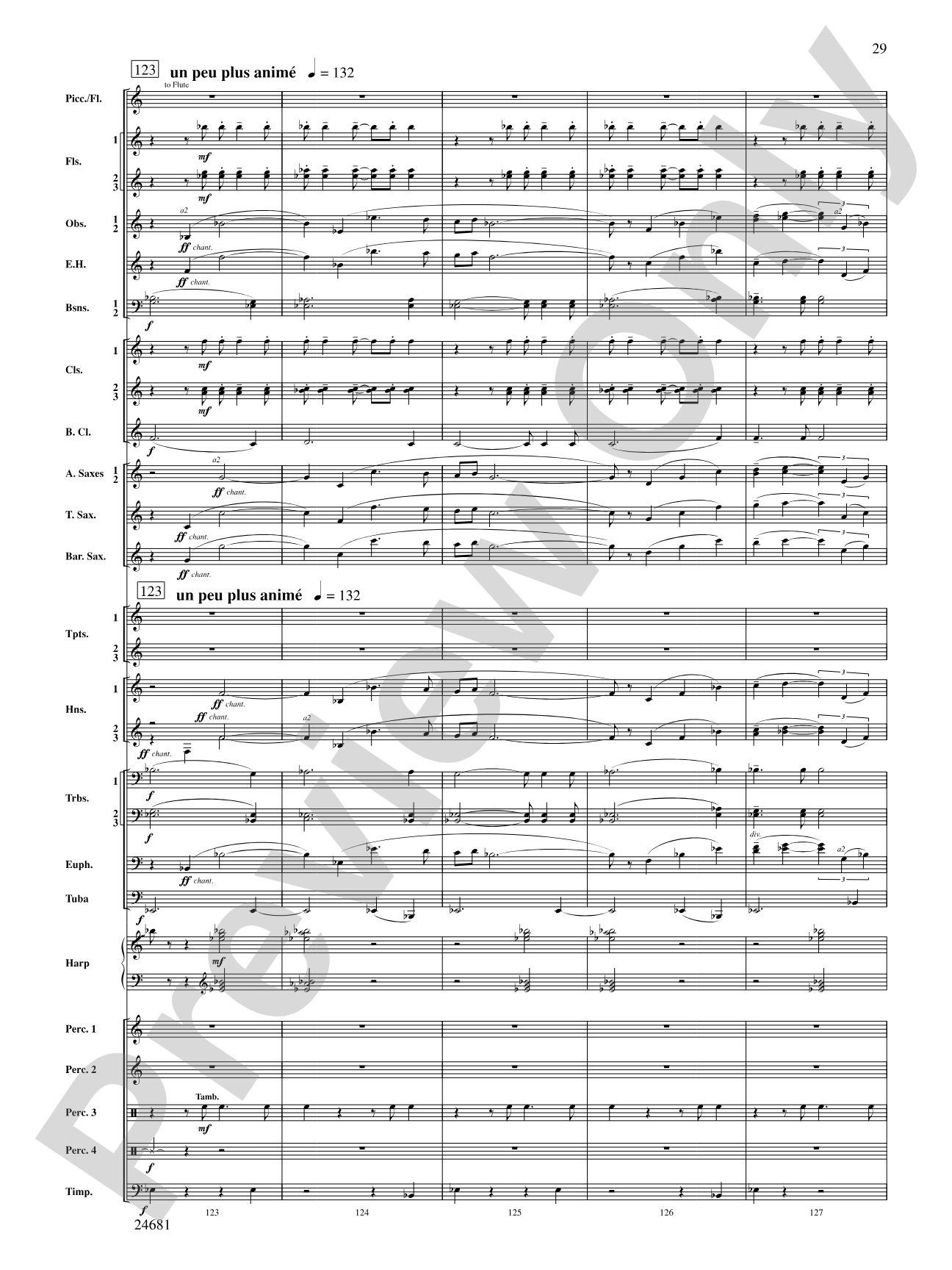 L'Esprit du Tour: A Fanfare for Lance: Concert Band Conductor Score & Parts