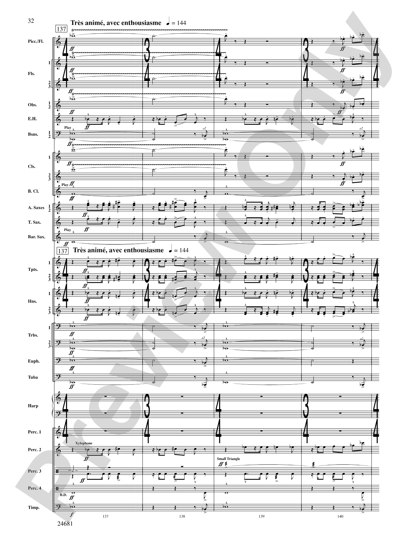 L'Esprit du Tour: A Fanfare for Lance: Concert Band Conductor Score & Parts
