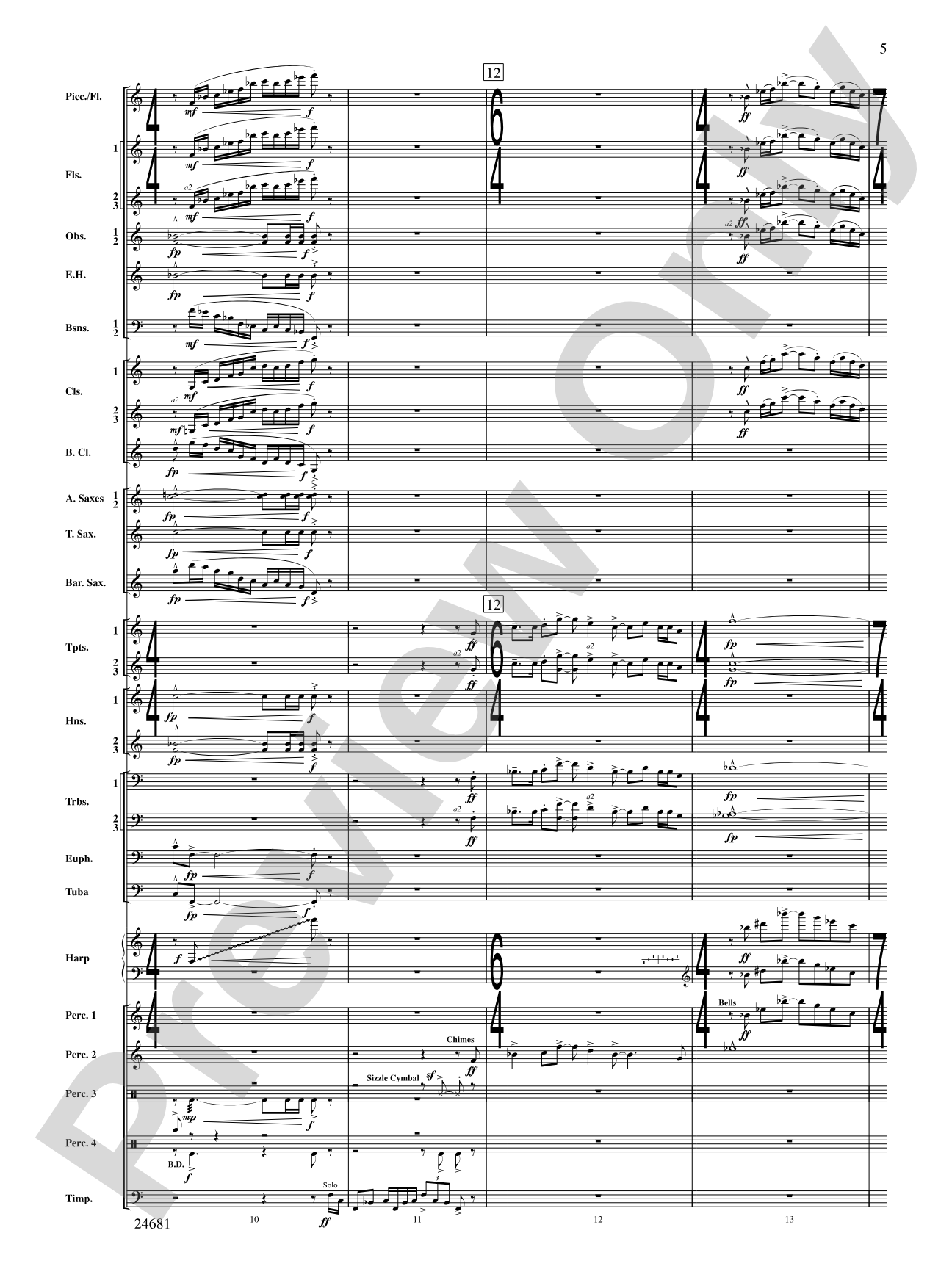 L'Esprit du Tour: A Fanfare for Lance: Concert Band Conductor Score & Parts