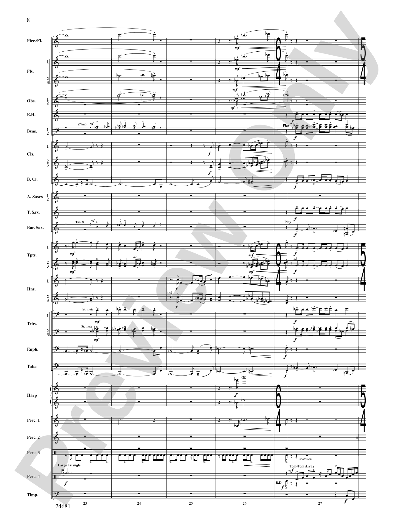 L'Esprit du Tour: A Fanfare for Lance: Concert Band Conductor Score & Parts