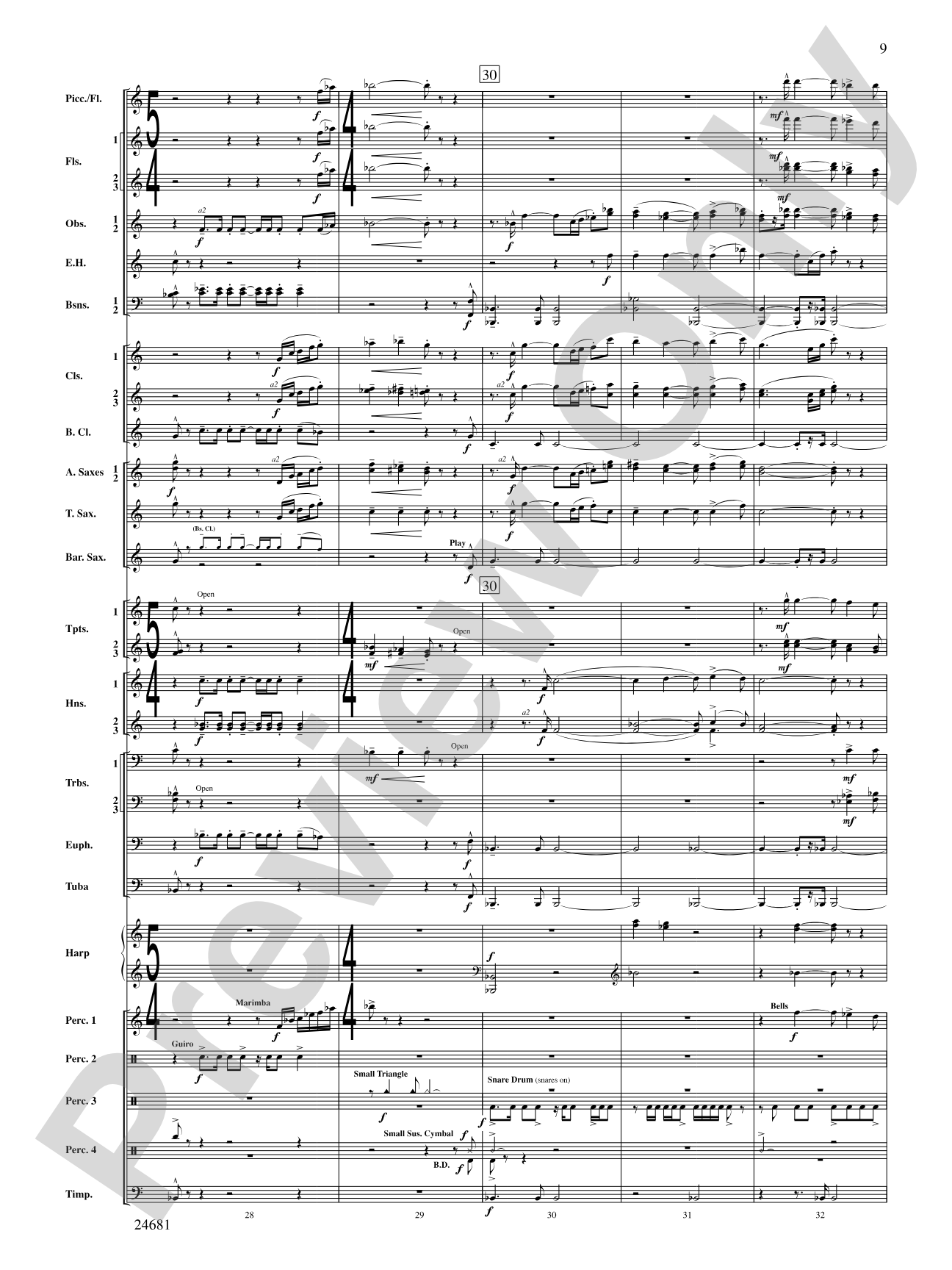 L'Esprit du Tour: A Fanfare for Lance: Concert Band Conductor Score & Parts