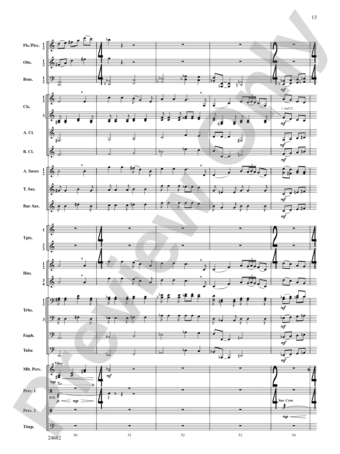 Symphonic Fanfare: Concert Band Conductor Score & Parts