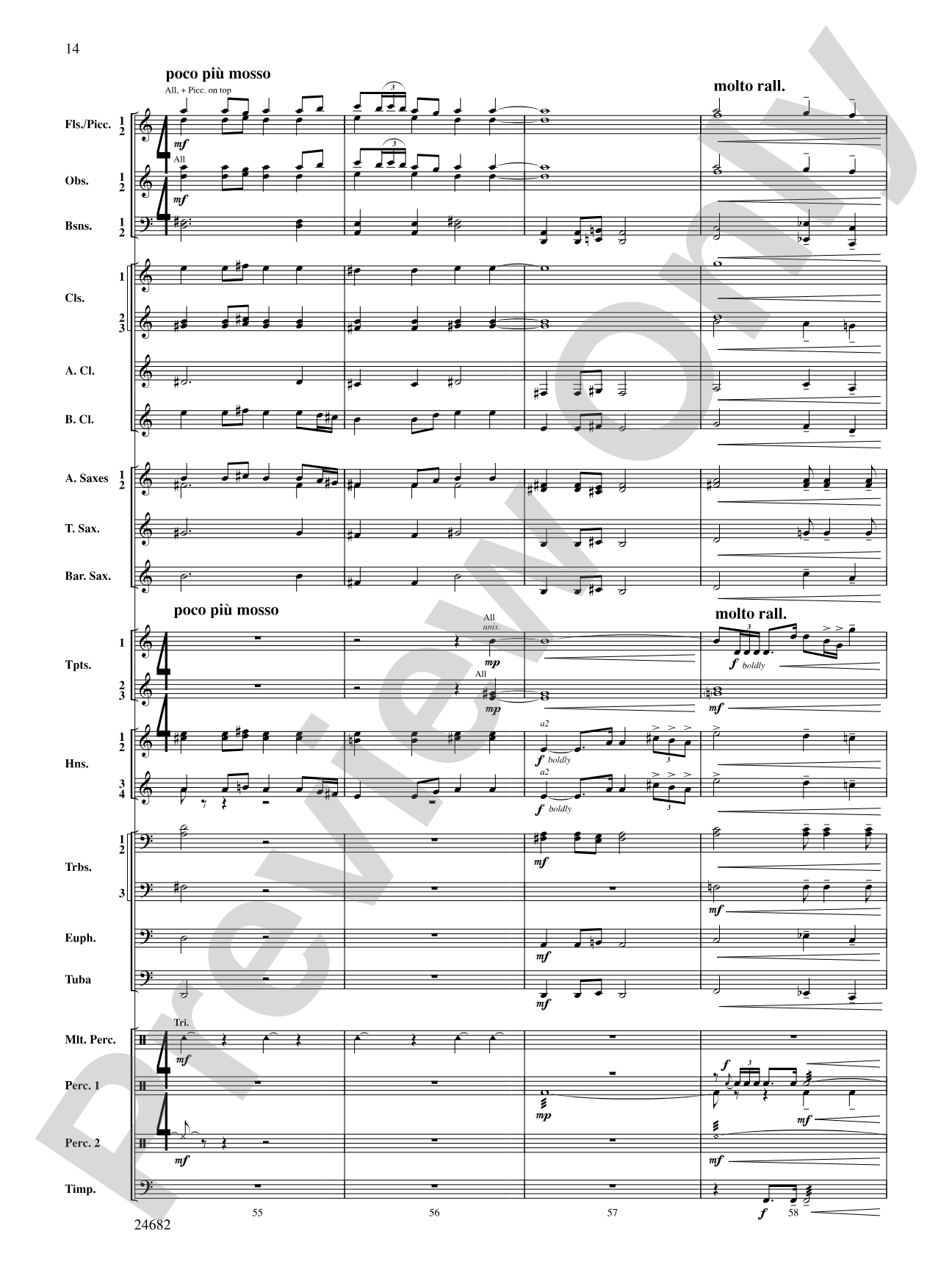 Symphonic Fanfare: Concert Band Conductor Score & Parts