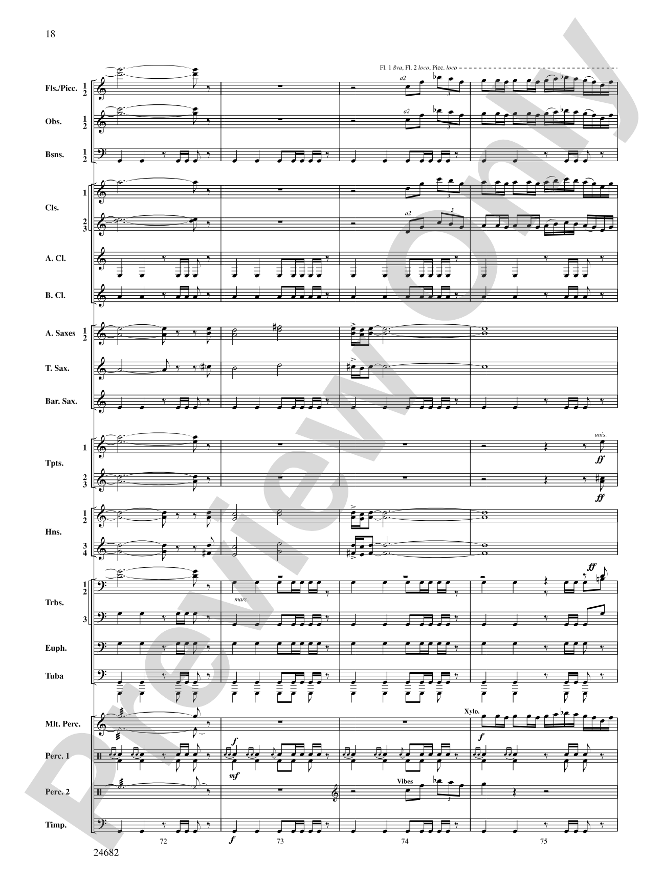Symphonic Fanfare: Concert Band Conductor Score & Parts
