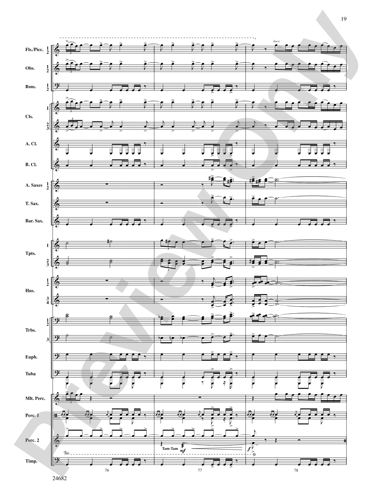Symphonic Fanfare: Concert Band Conductor Score & Parts